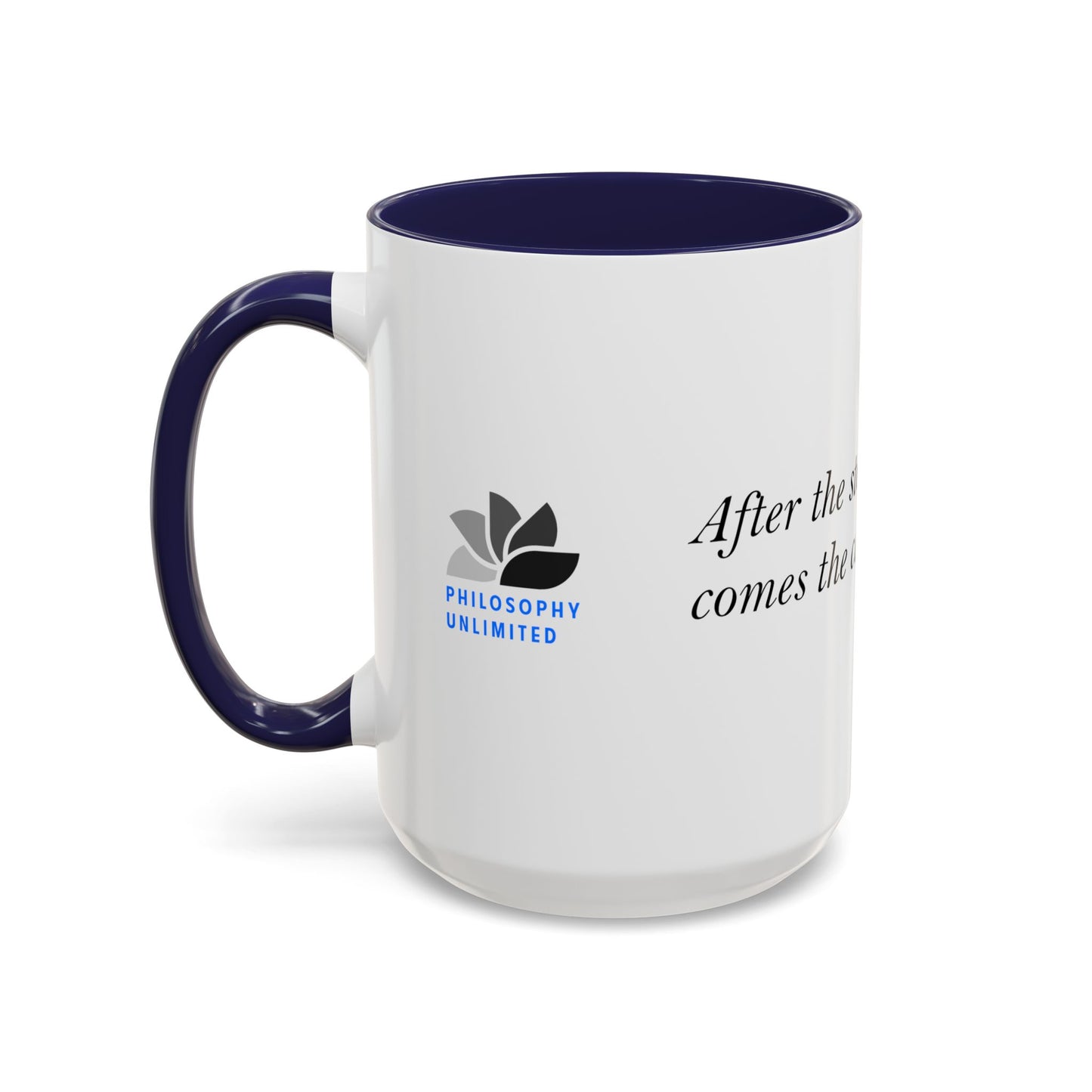 The Storm Is Over Accent™ kaffemugg 11 oz (0,33 L) / 15 oz (0,44 L) (vitt tema): Matthew Henry Quotes
