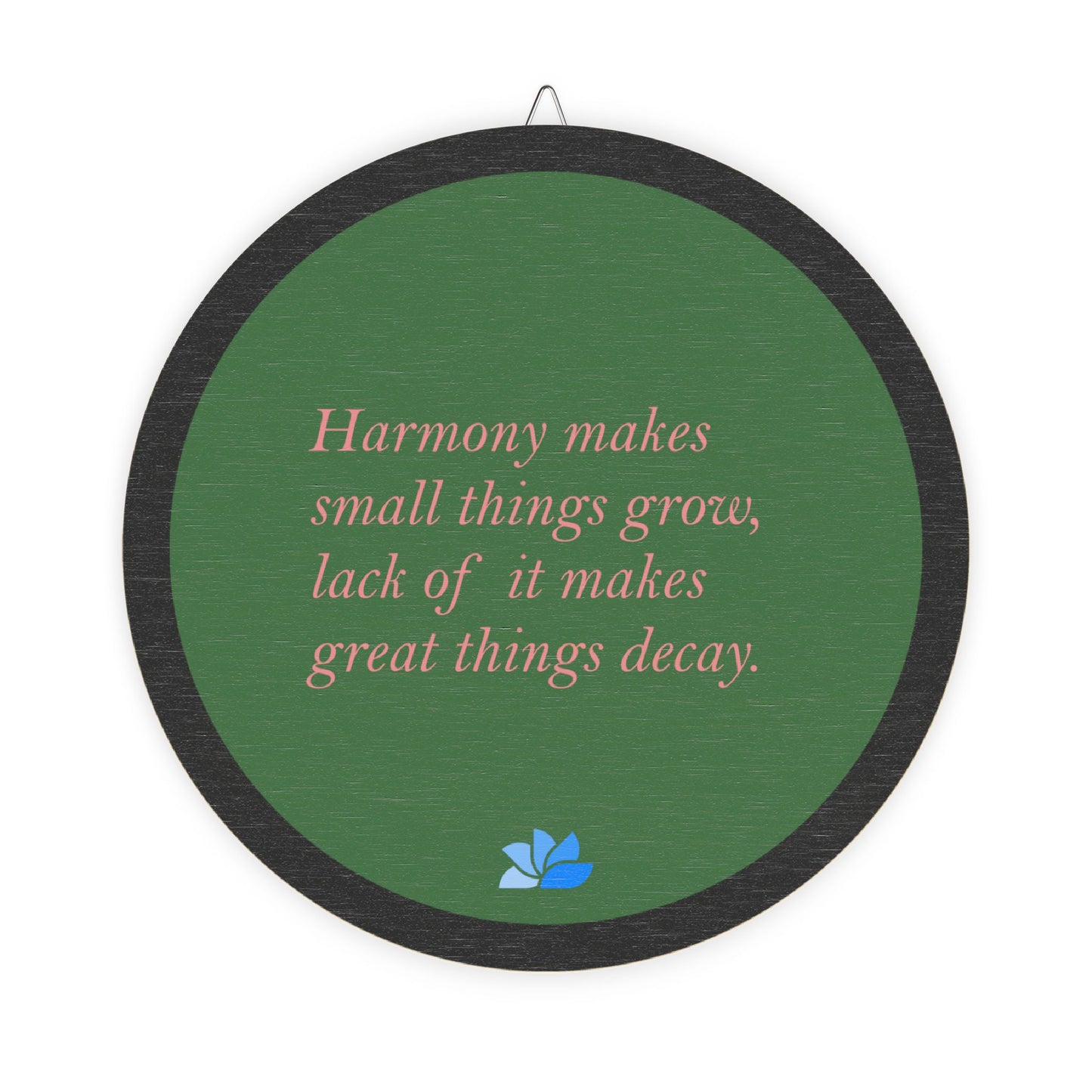New Harmony™ Tre Hengende Skilt (Grønn): Sallust Quotes