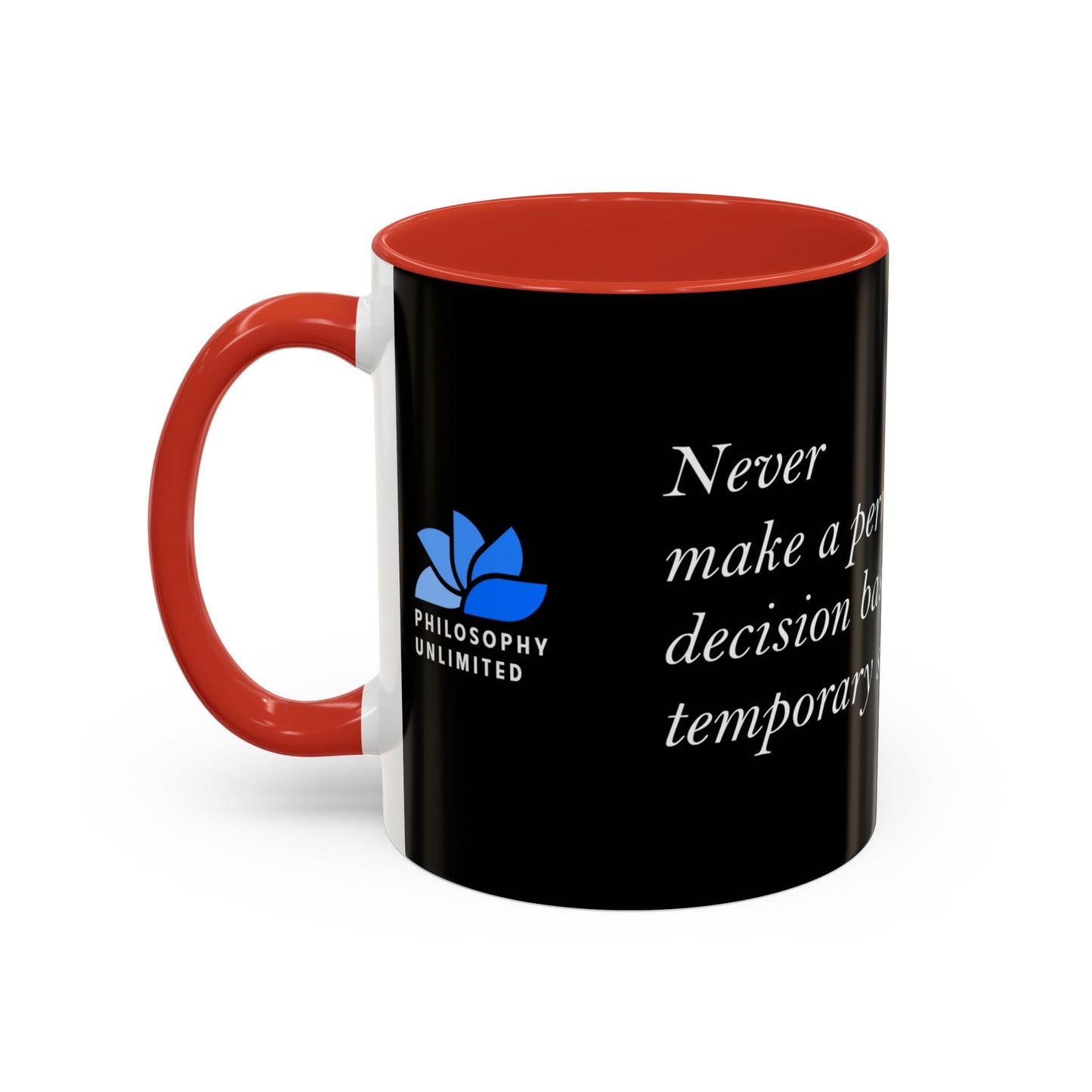 The Storm Is Over Accent™ kaffemugg 11 oz (0,33 L) / 15 oz (0,44 L) (svart tema): TD Jakes Citat