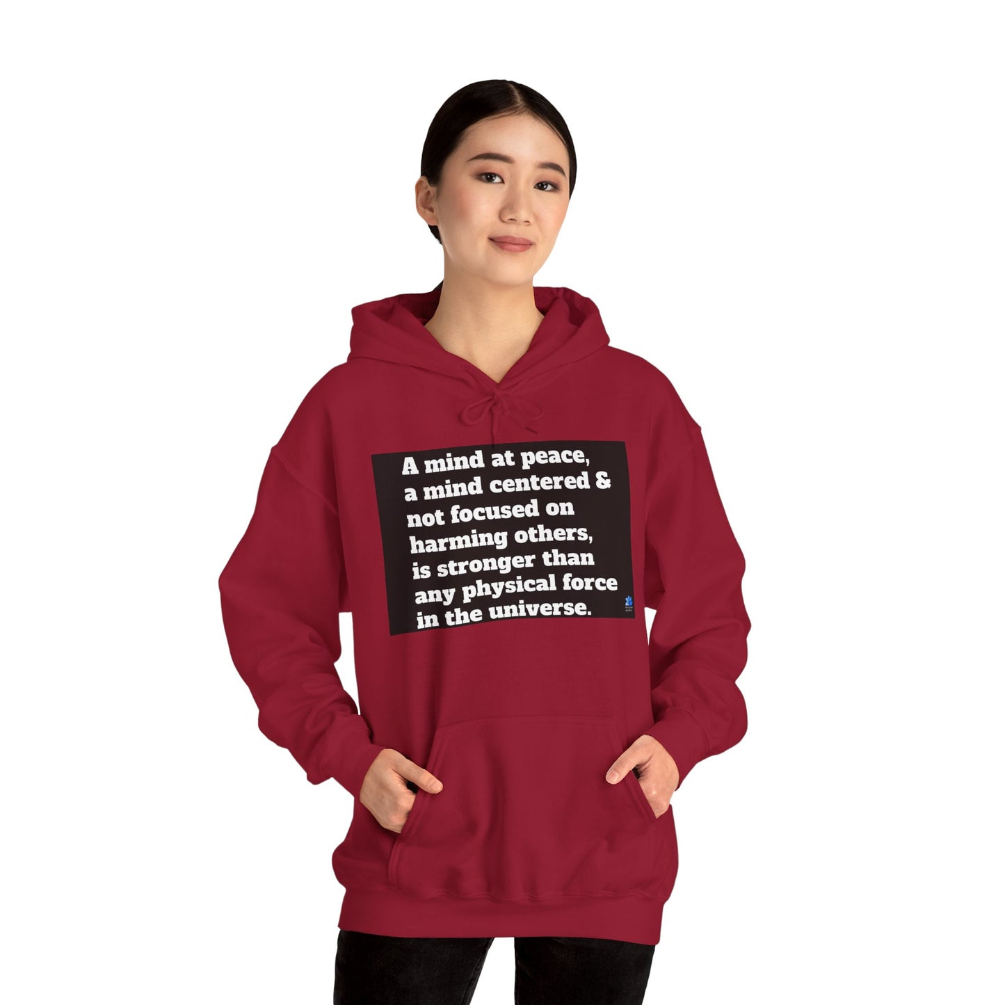 Back In Peace Sweat à capuche unisexe Heavy Blend™: Citations de Wayne Dyer