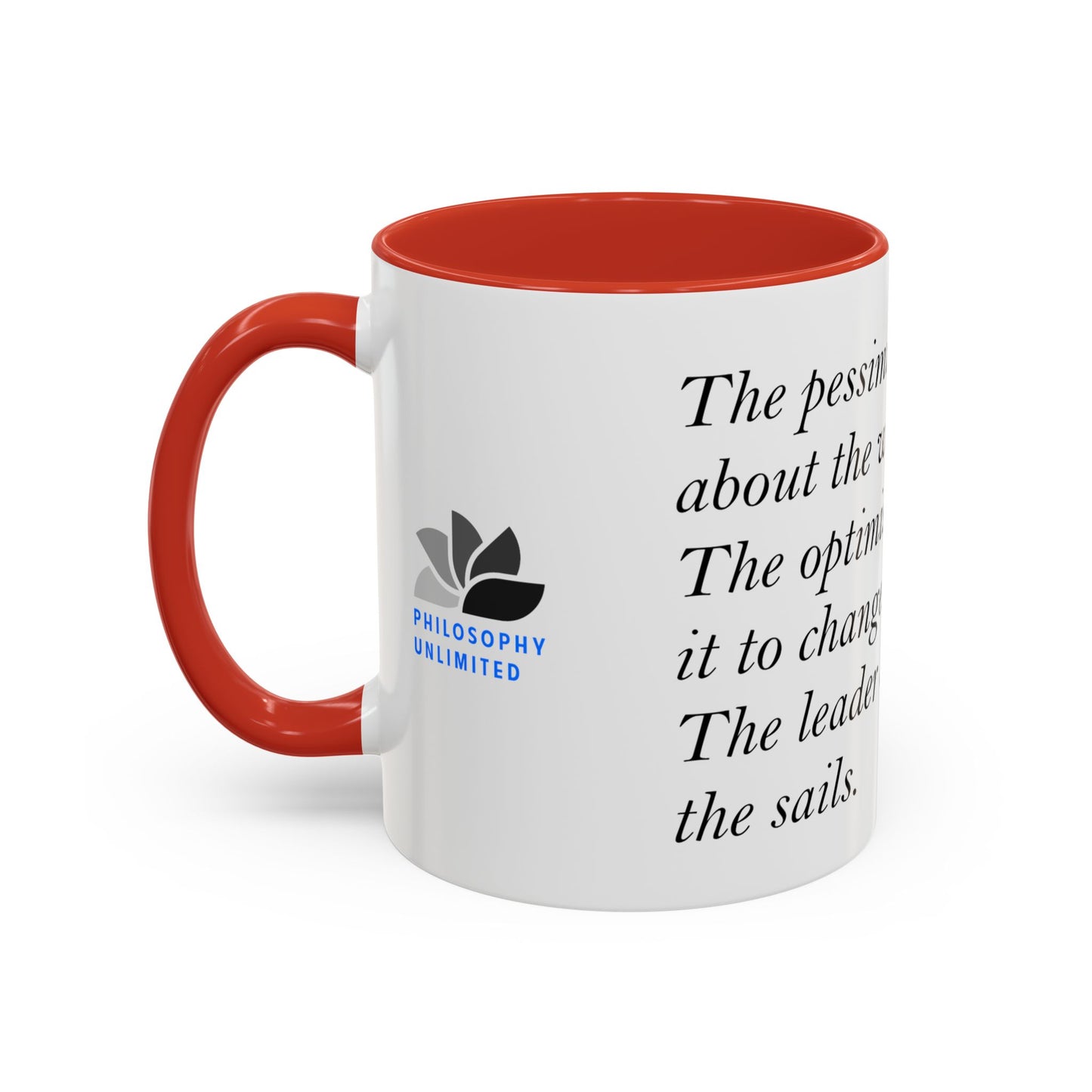 The Storm Is Over Accent™ Kaffekrus 11 oz (0,33 l) / 15 oz (0,44 l) (Hvit Tema): John Maxwell Quotes