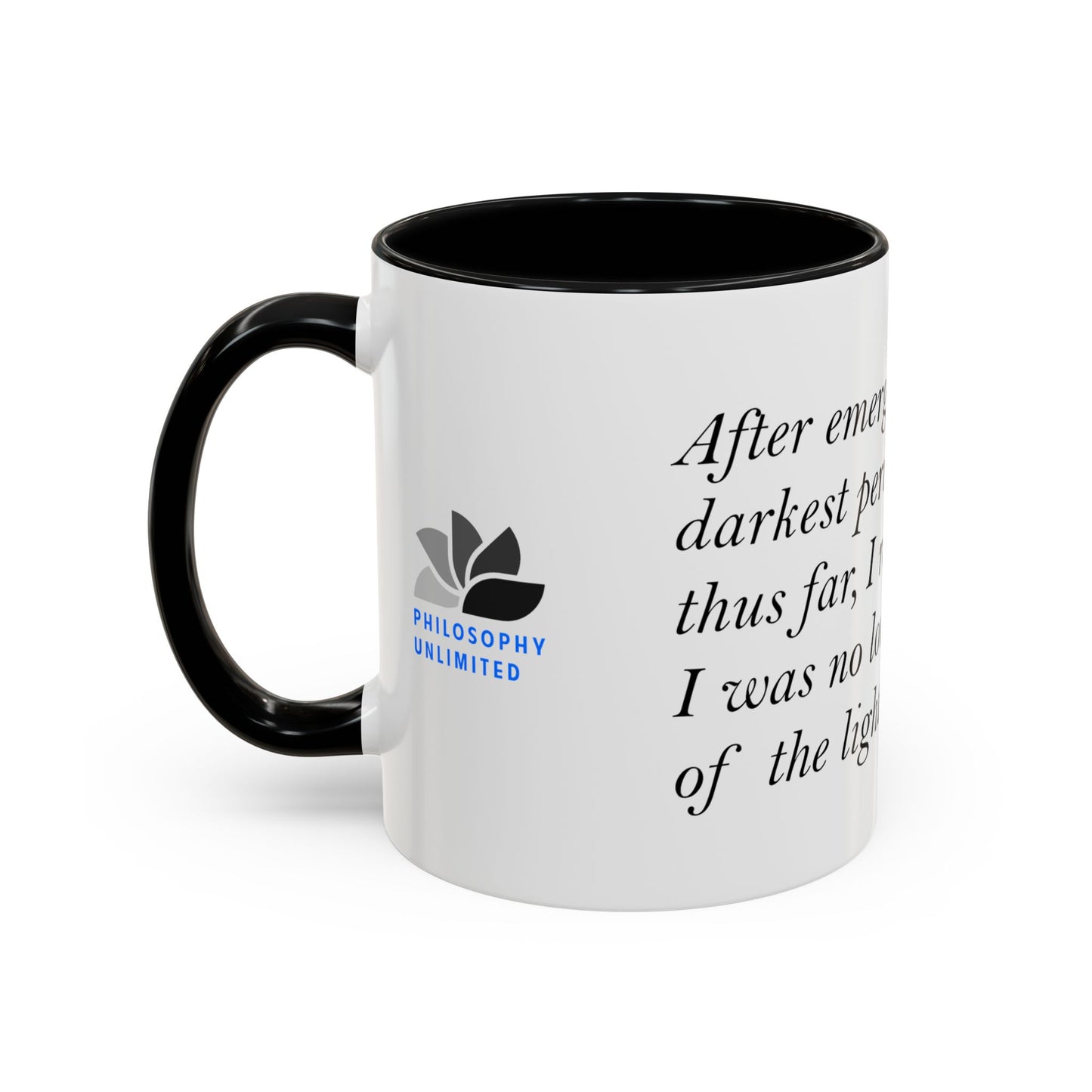 The Storm Is Over Accent™ Kaffekrus 11 oz (0,33 l) / 15 oz (0,44 l) (Hvit Tema): Fabien Landry Quotes