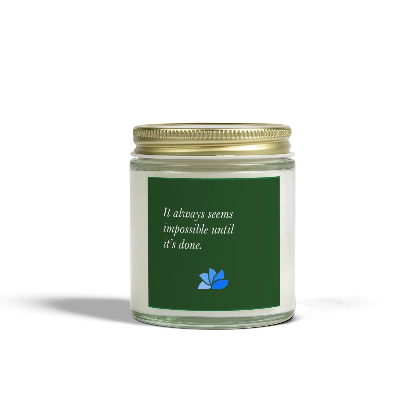 Possible Still™ Scented Candle (4oz, 9oz) (Green Theme): Nelson Mandela Quotes