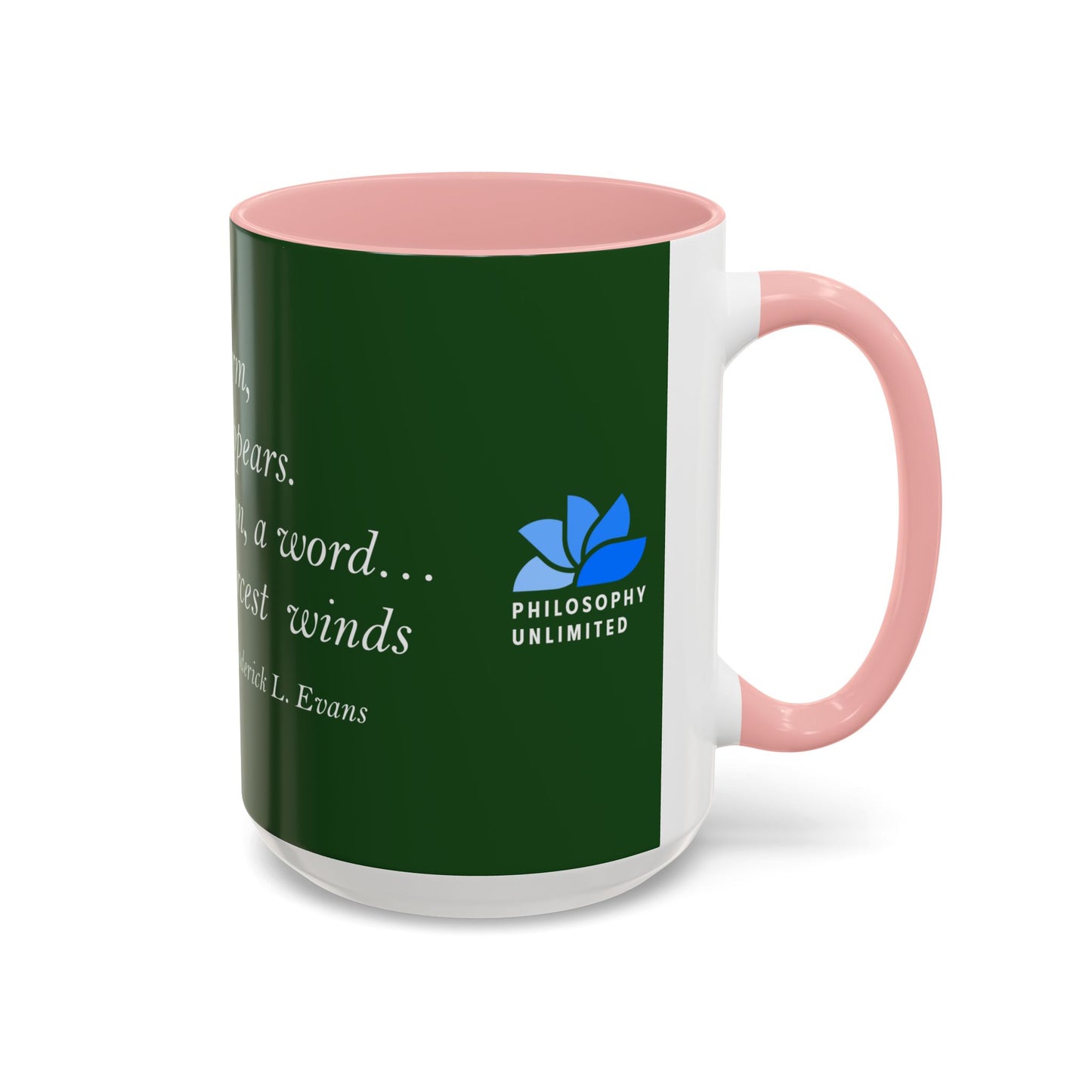 The Storm Is Over Accent™ Kaffekrus 11 oz (0,33 l) / 15 oz (0,44 l) (Grønn Tema): Roderick Evans Quotes