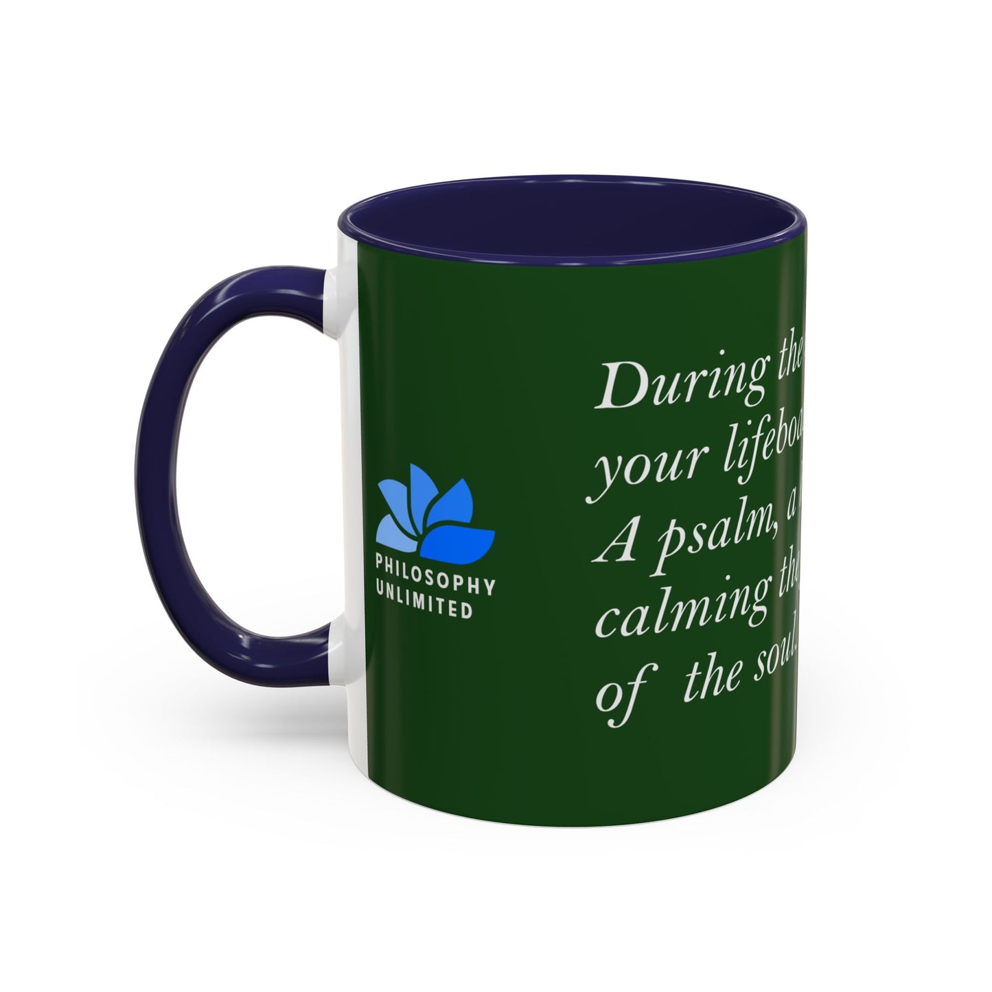The Storm Is Over Accent™ Kaffekrus 11 oz (0,33 l) / 15 oz (0,44 l) (Grønn Tema): Roderick Evans Quotes