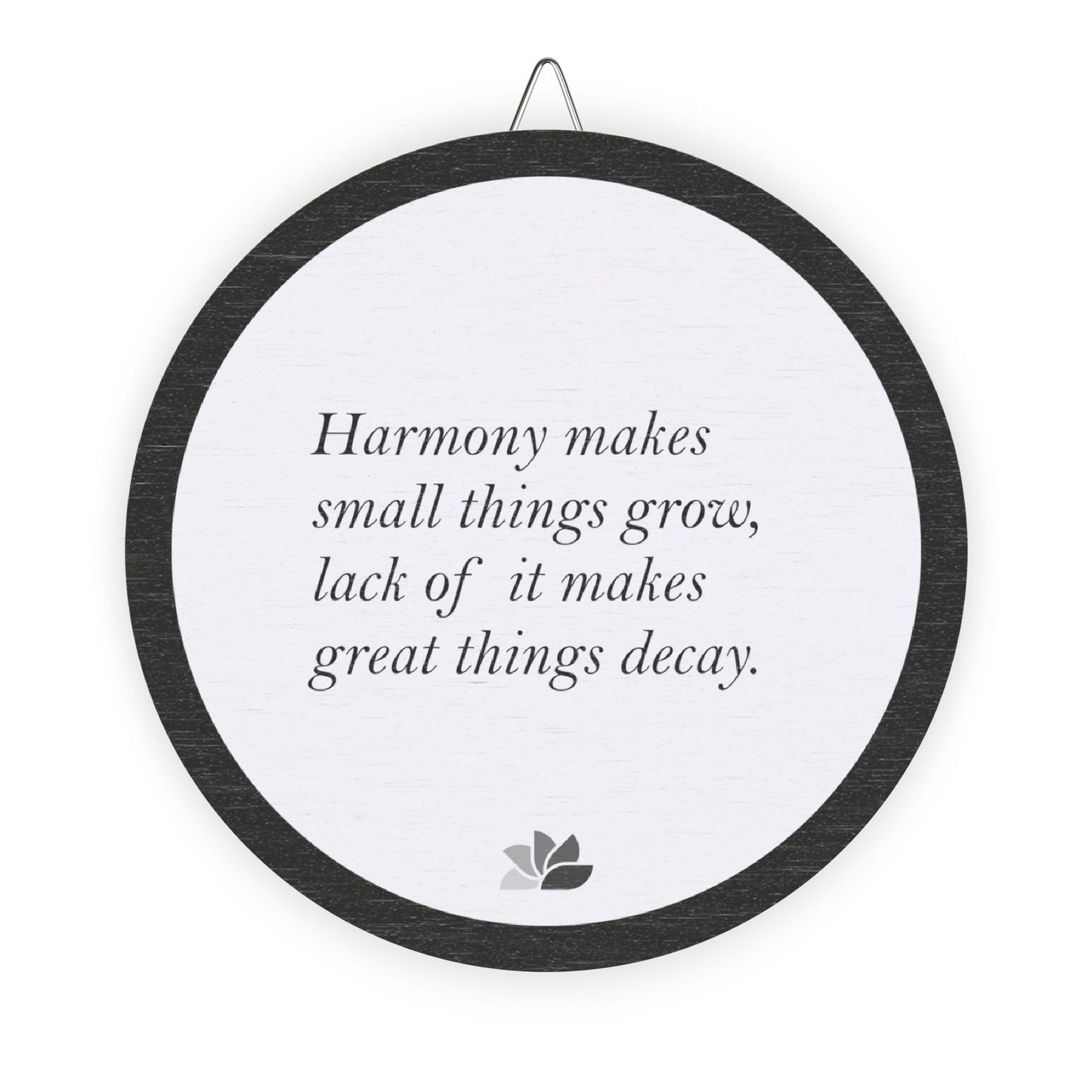 New Harmony™ Tre Hengende Skilt (Hvit): Sallust Quotes