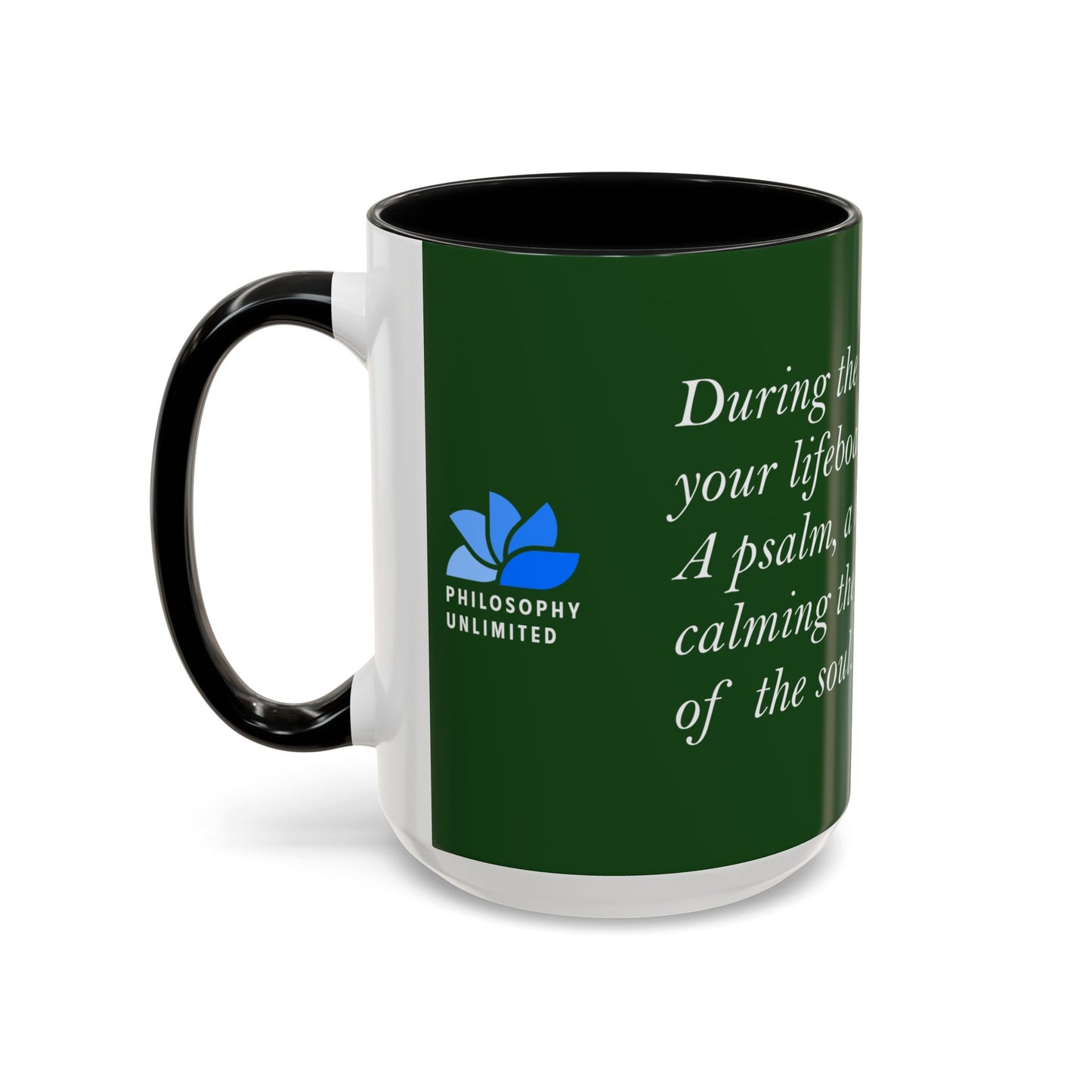 The Storm Is Over Accent™ Kaffekrus 11 oz (0,33 l) / 15 oz (0,44 l) (Grønn Tema): Roderick Evans Quotes