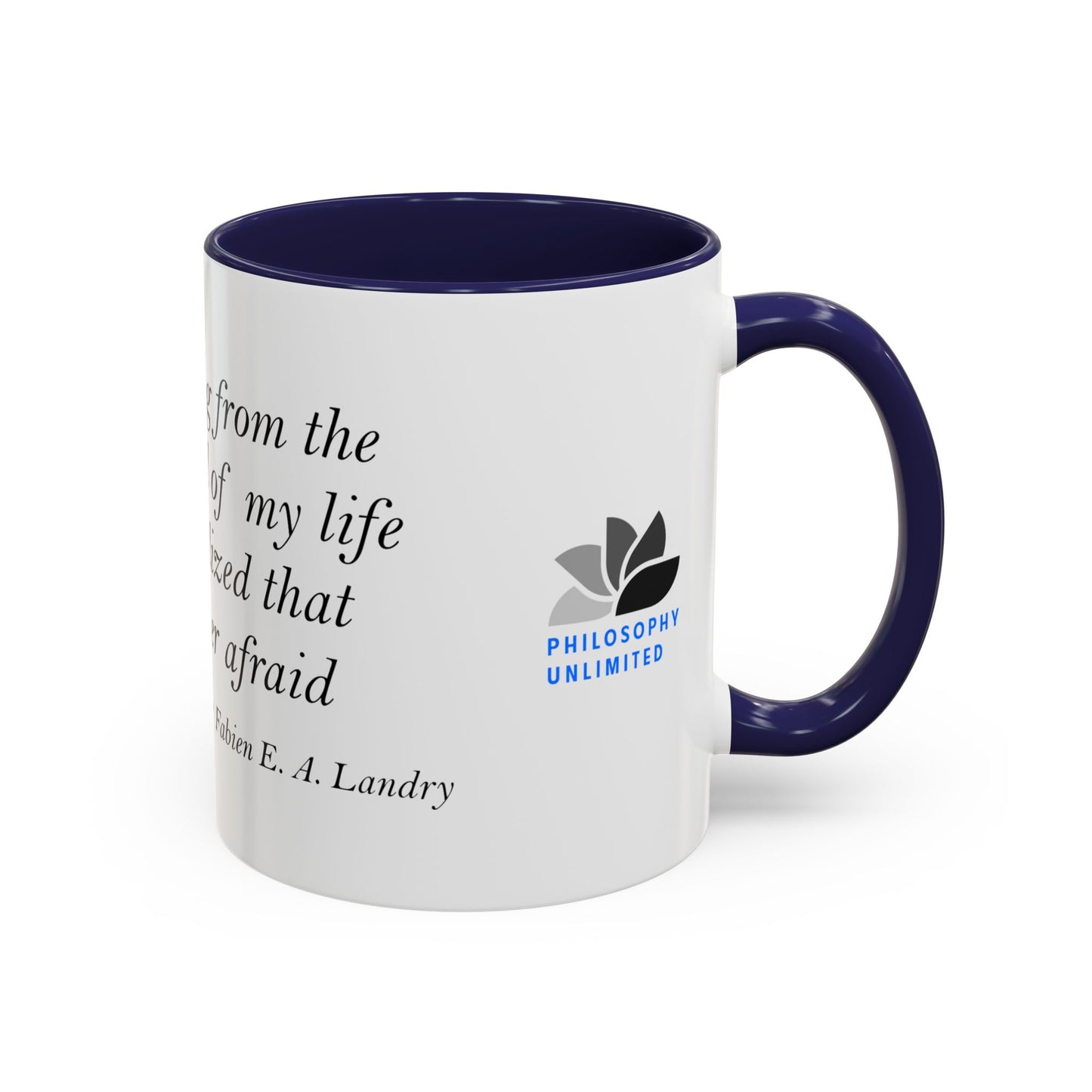 The Storm Is Over Accent™ Kaffekrus 11 oz (0,33 l) / 15 oz (0,44 l) (Hvit Tema): Fabien Landry Quotes