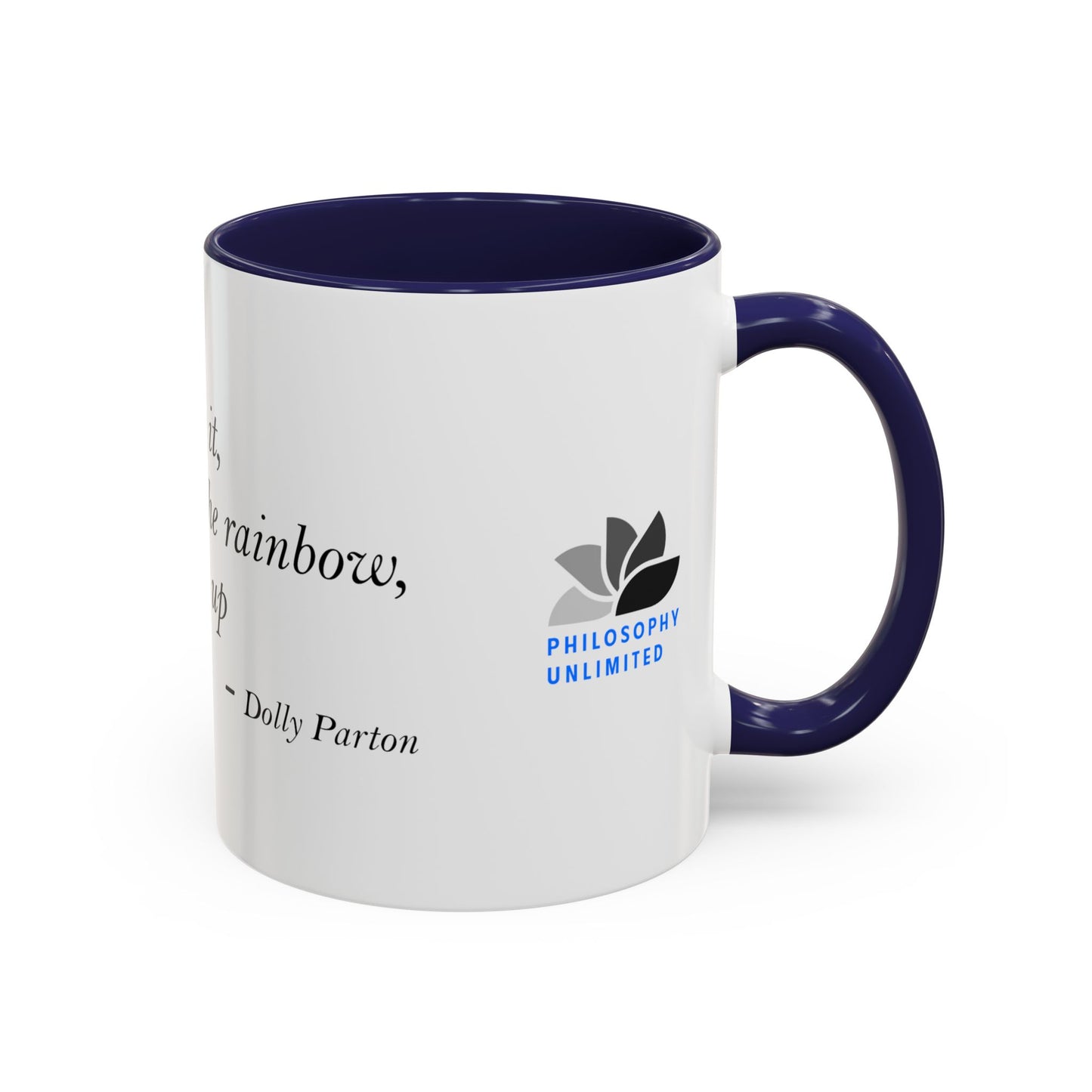 The Storm Is Over Accent™ Kaffekrus 11 oz (0,33 l) / 15 oz (0,44 l) (Hvit Tema): Dolly Parton Quotes