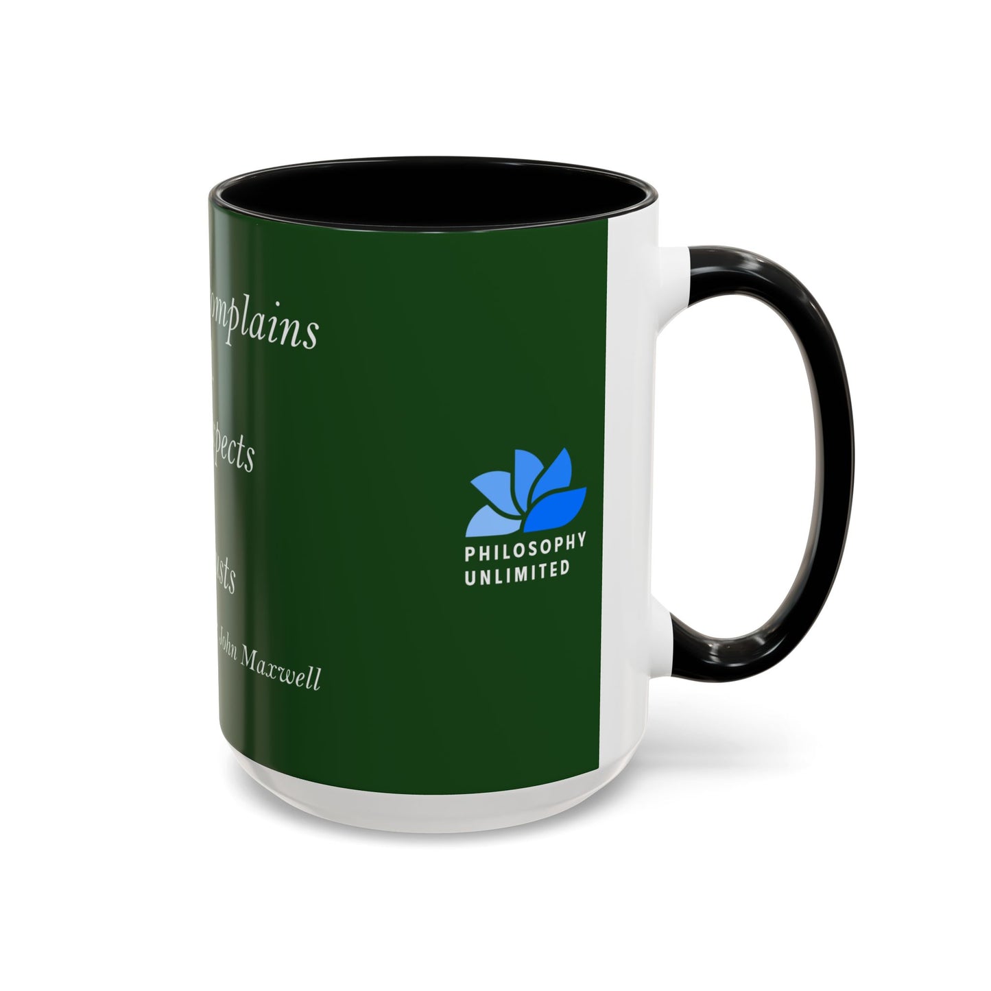 The Storm Is Over Accent™ Kaffekrus 11 oz (0,33 l) / 15 oz (0,44 l) (Grønn Tema): John Maxwell Quotes
