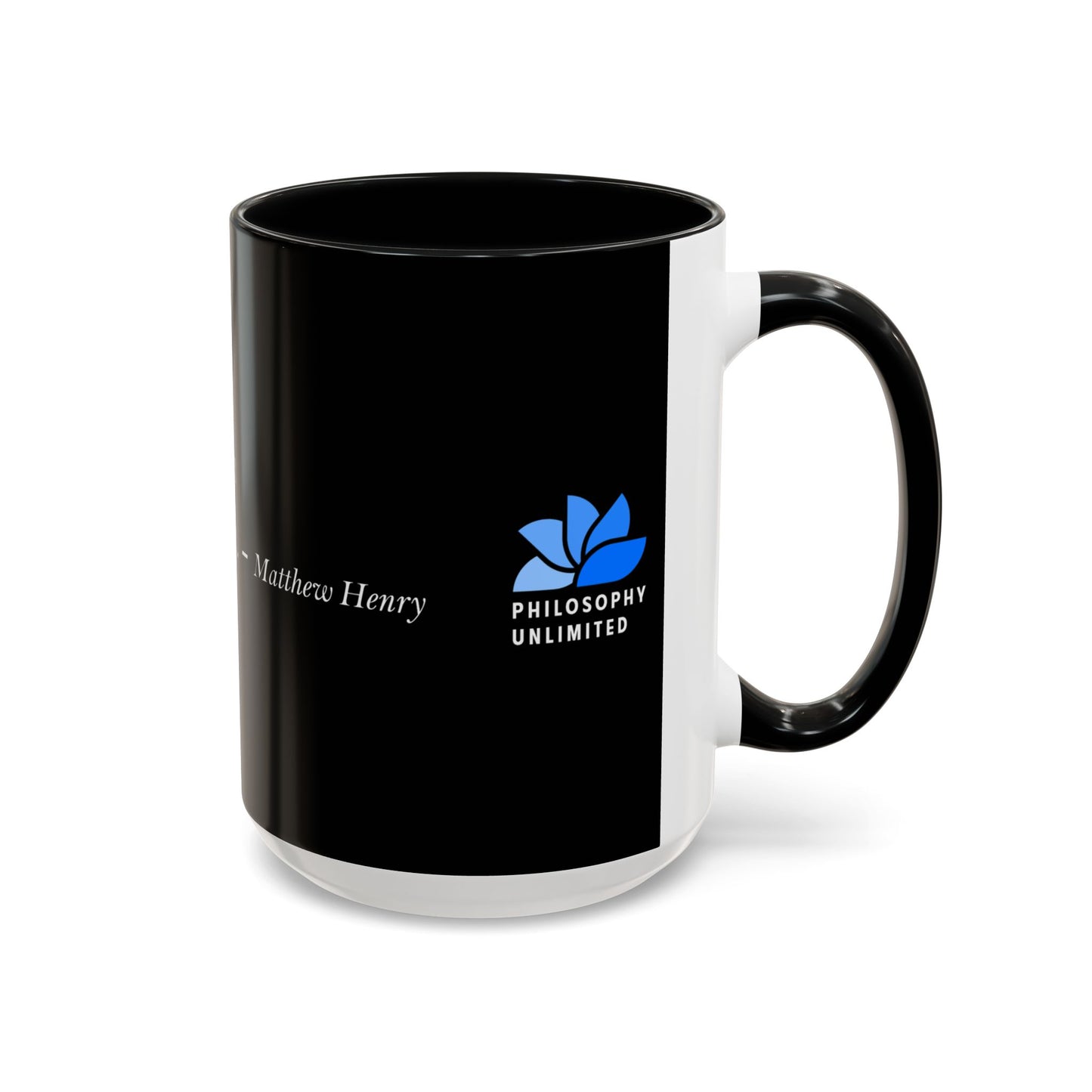 The Storm Is Over Accent™ kaffekrus 11 oz (0,33 L) / 15 oz (0,44 L) (sort tema): Matthew Henry Citater