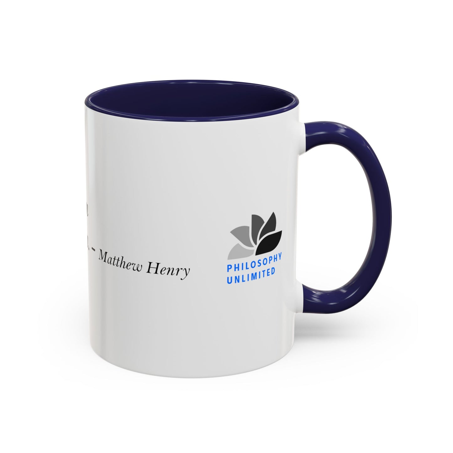 The Storm Is Over Accent™ Kaffekrus 11 oz (0,33 l) / 15 oz (0,44 l) (Hvit Tema): Matthew Henry Quotes