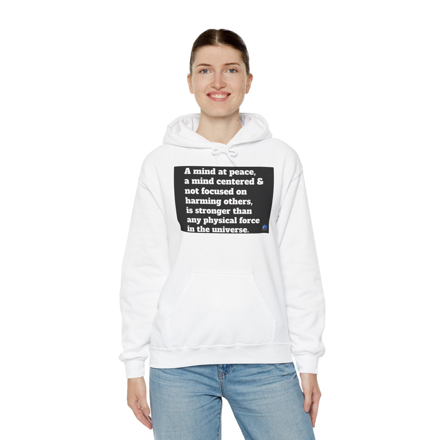 Back In Peace Sweat à capuche unisexe Heavy Blend™: Citations de Wayne Dyer