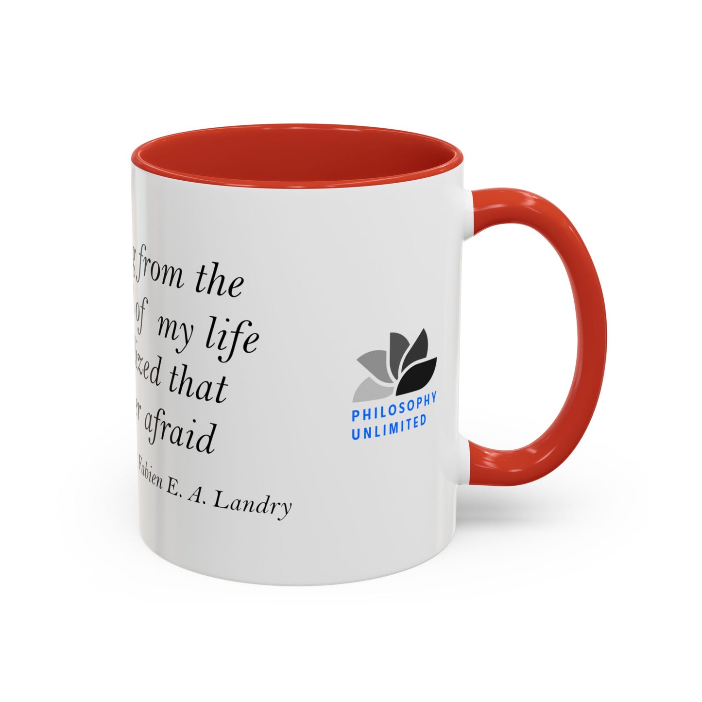 The Storm Is Over Accent™ Kaffekrus 11 oz (0,33 l) / 15 oz (0,44 l) (Hvit Tema): Fabien Landry Quotes
