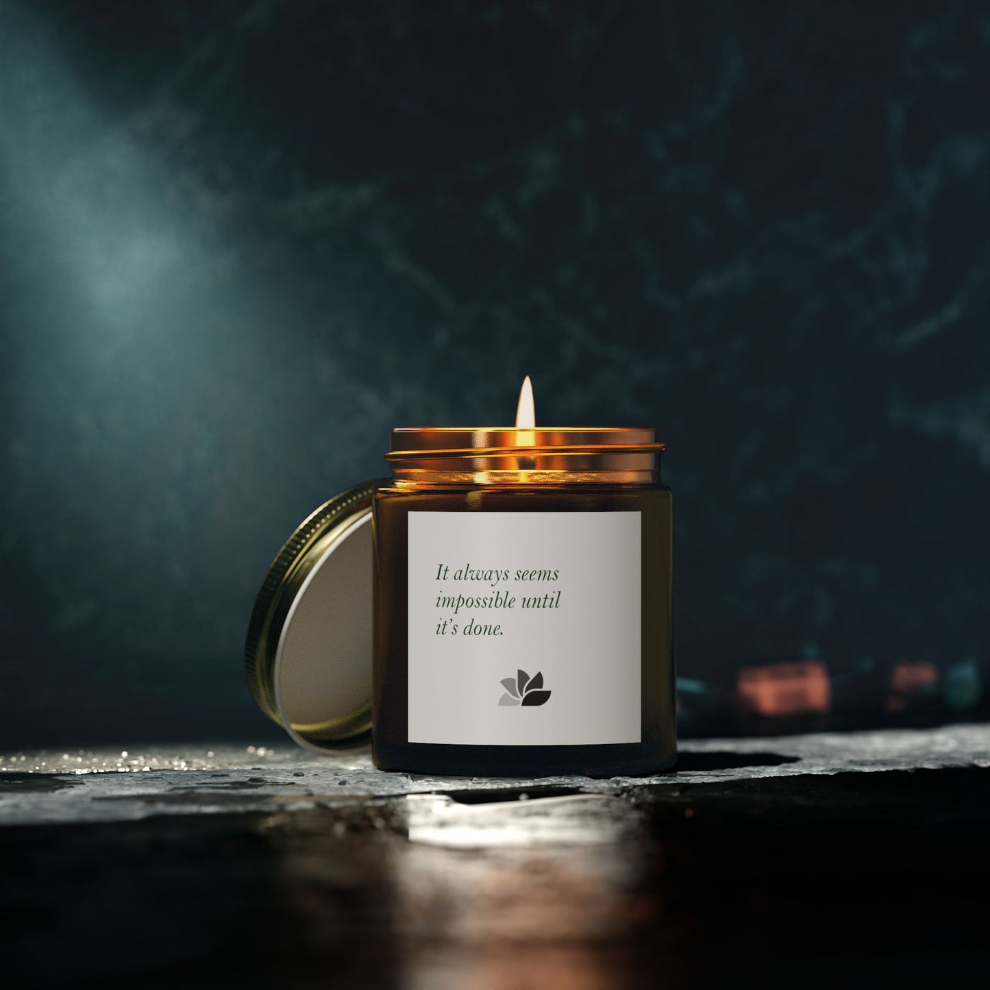 Possible Still™ Scented Candle (4oz, 9oz) (White Theme): Nelson Mandela Quotes
