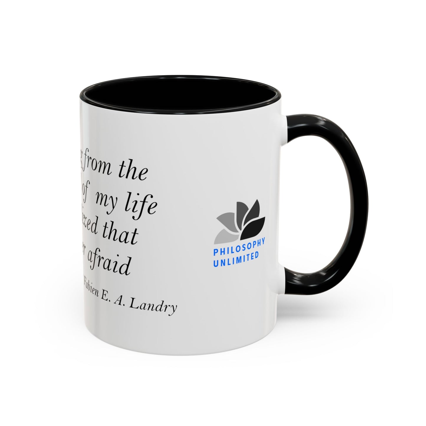 The Storm Is Over Accent™ Kaffekrus 11 oz (0,33 l) / 15 oz (0,44 l) (Hvit Tema): Fabien Landry Quotes