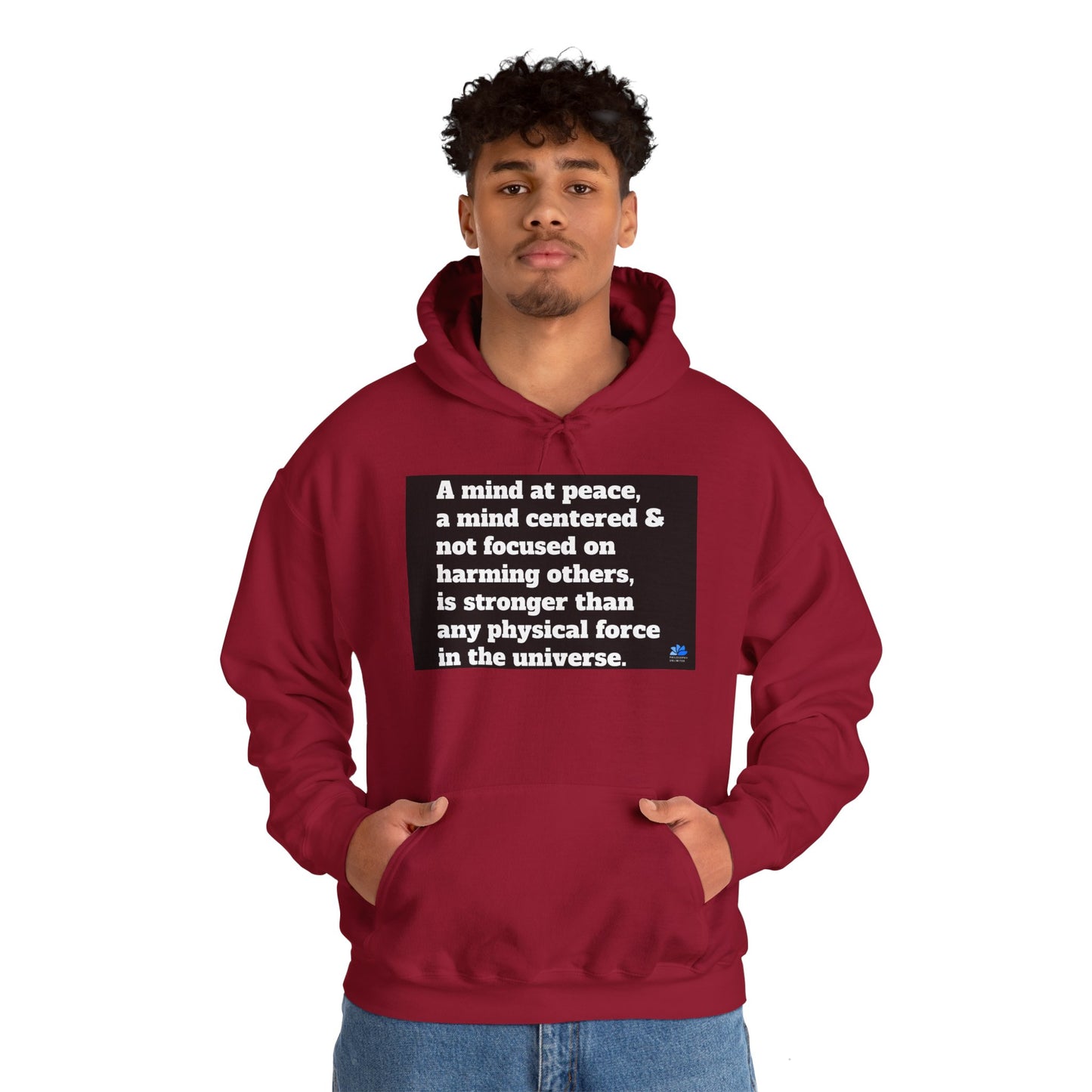 Back In Peace Sweat à capuche unisexe Heavy Blend™: Citations de Wayne Dyer
