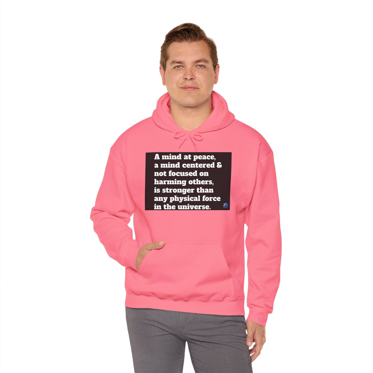 Back In Peace Sweat à capuche unisexe Heavy Blend™: Citations de Wayne Dyer