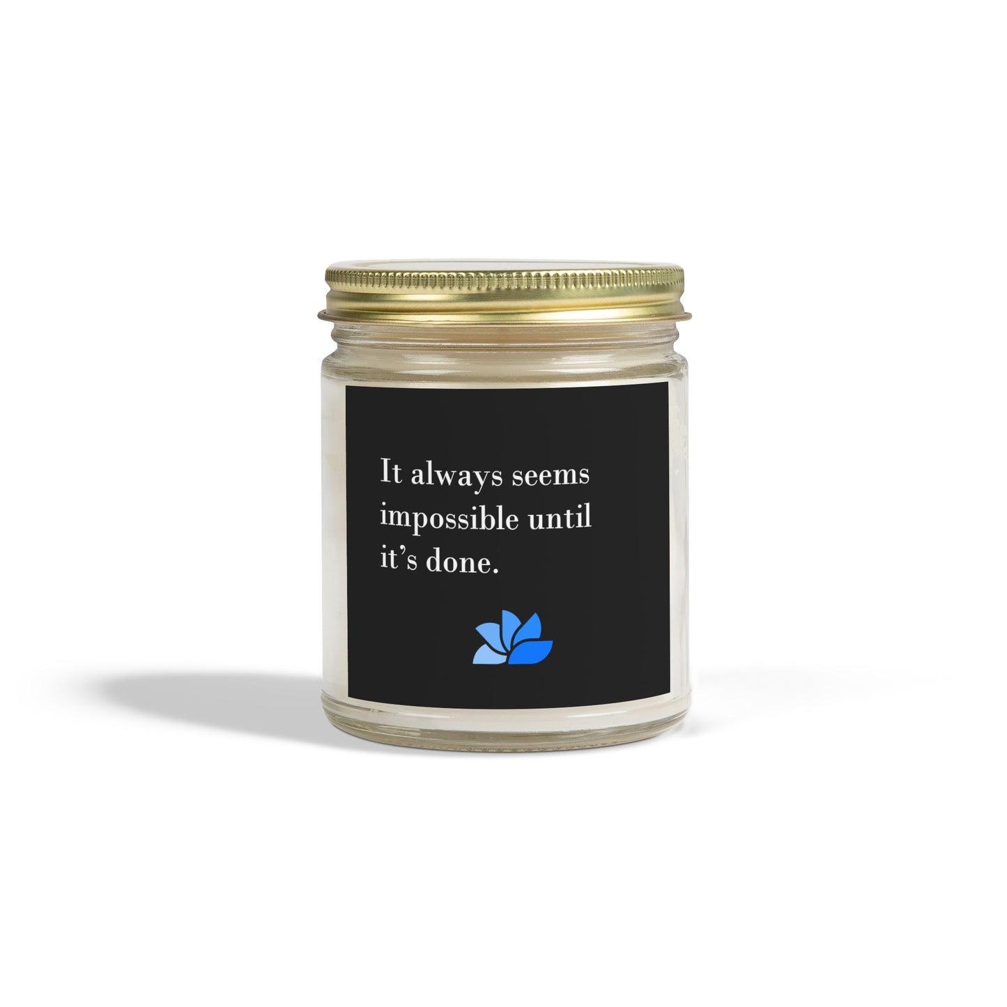 Possible Still™ Duftende Lys (4oz, 9oz) (Svart Tema): Nelson Mandela Quotes