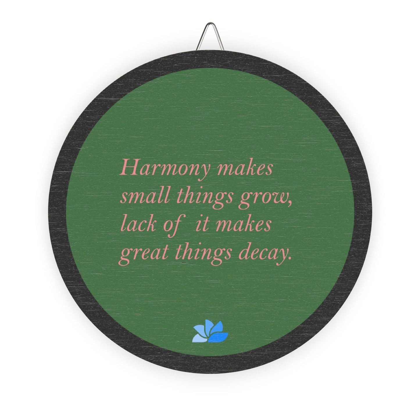 New Harmony™ Tre Hengende Skilt (Grønn): Sallust Quotes