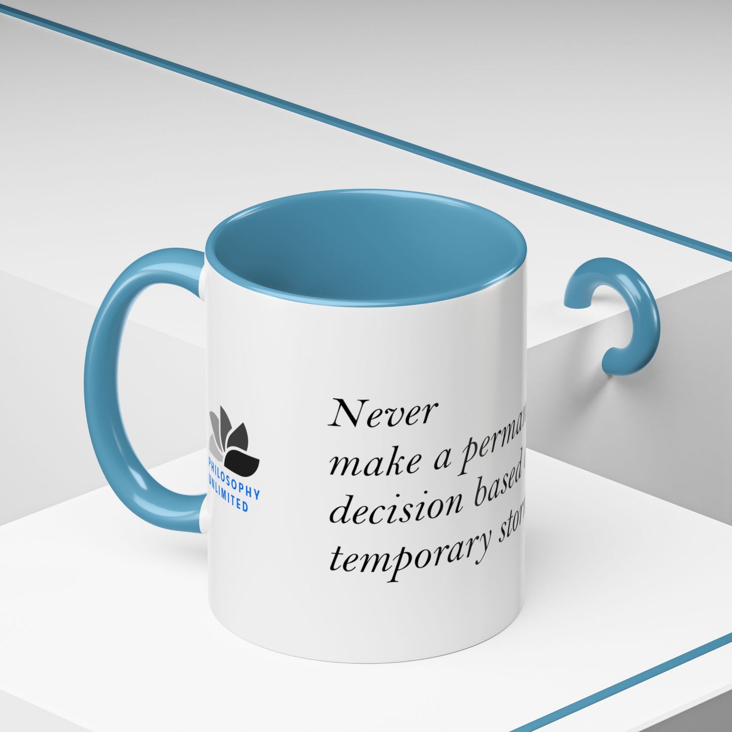The Storm Is Over Accent™ Kaffekrus 11 oz (0,33 l) / 15 oz (0,44 l) (Hvit Tema): T. D. Jakes Quotes