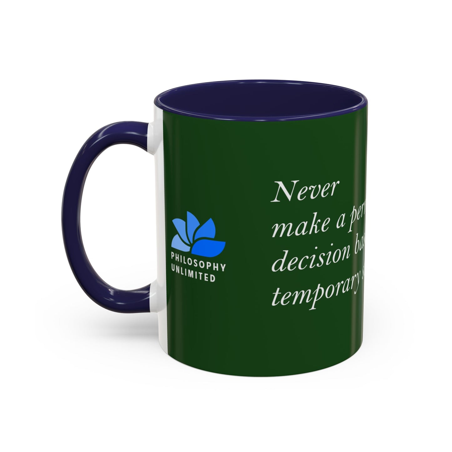 The Storm Is Over Accent™ Kaffekrus 11 oz (0,33 l) / 15 oz (0,44 l) (Grønn Tema): T. D. Jakes Quotes