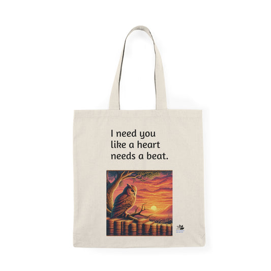 Found Love Again Philosophy Owl Two™ Naturlig tøyveske: One Republic Quotes