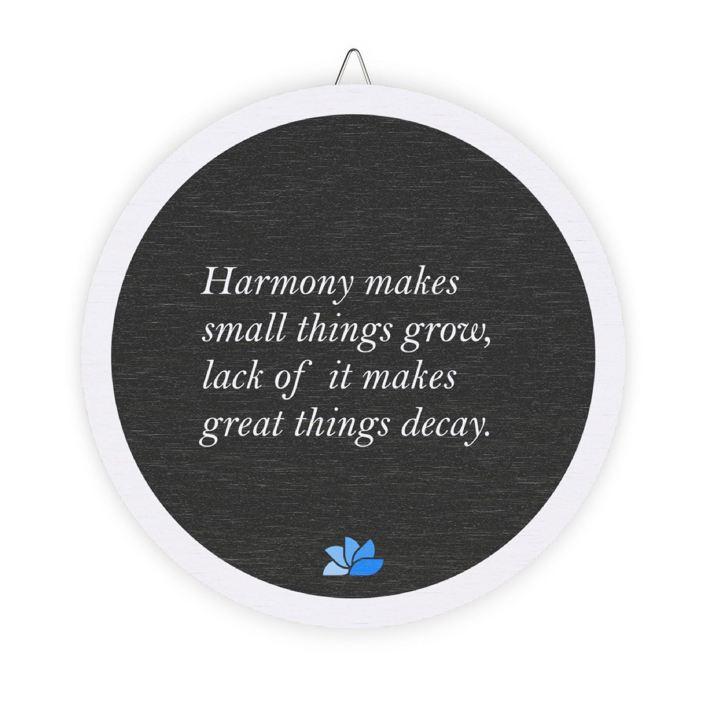 New Harmony™ Tre Hengende Skilt (Svart): Sallust Quotes