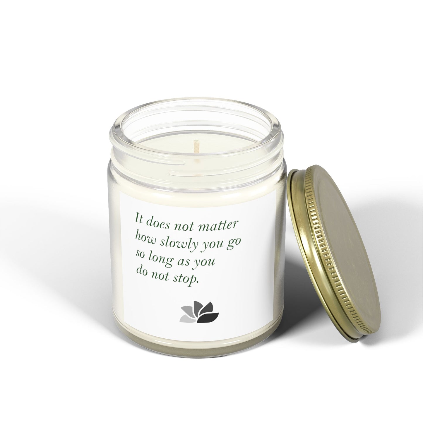 Possible Still™ Duftende Lys (4oz, 9oz) (Hvit Tema): Confucius Quotes
