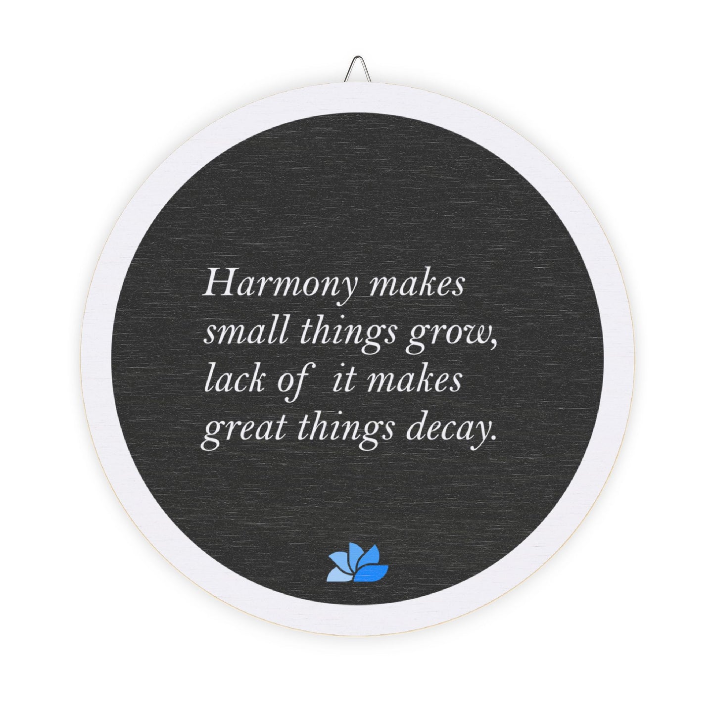 New Harmony™ tre hängande skyltar (svarta): Sallust Quotes