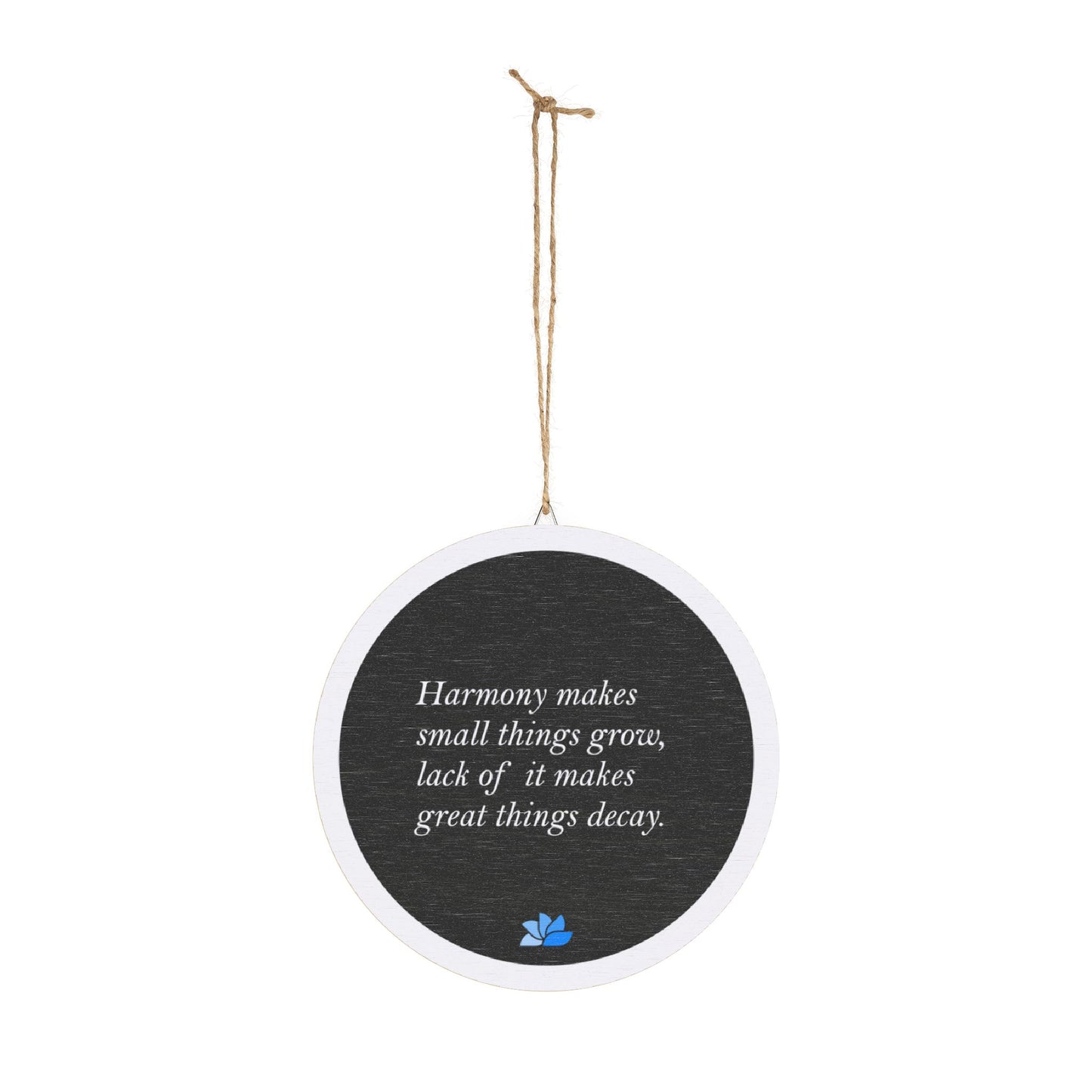 New Harmony™ Tre Hengende Skilt (Svart): Sallust Quotes