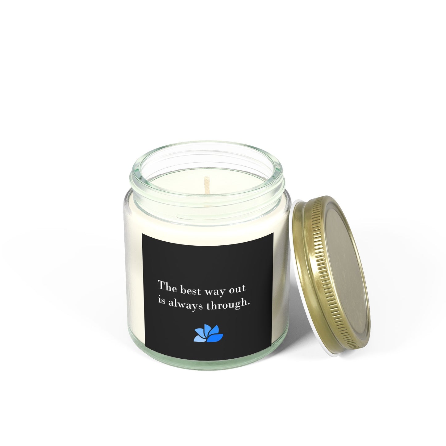 Possible Still™ doftljus (4 oz, 9 oz) (svart tema): Robert Frost-citat