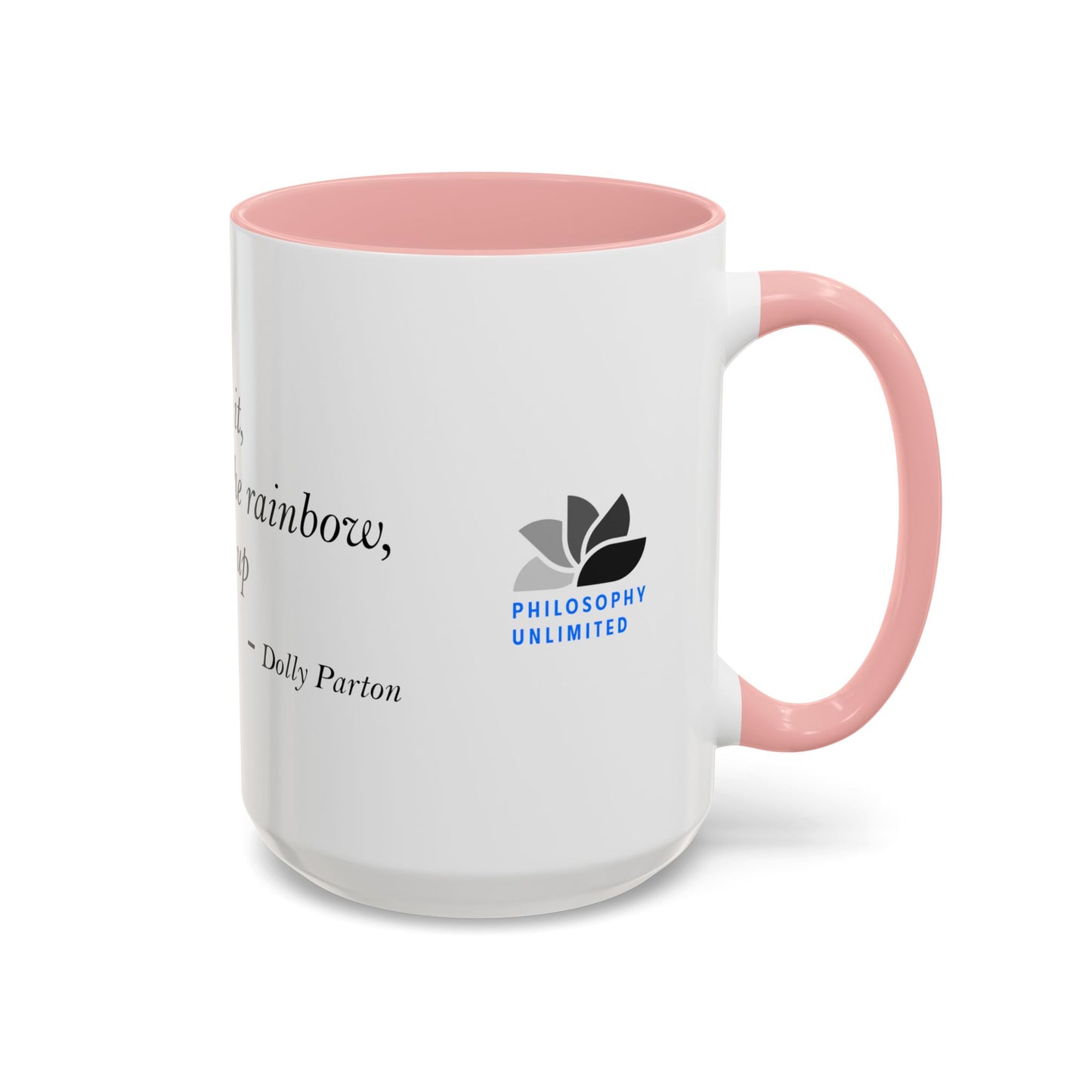 The Storm Is Over Accent™ Kaffekrus 11 oz (0,33 l) / 15 oz (0,44 l) (Hvit Tema): Dolly Parton Quotes