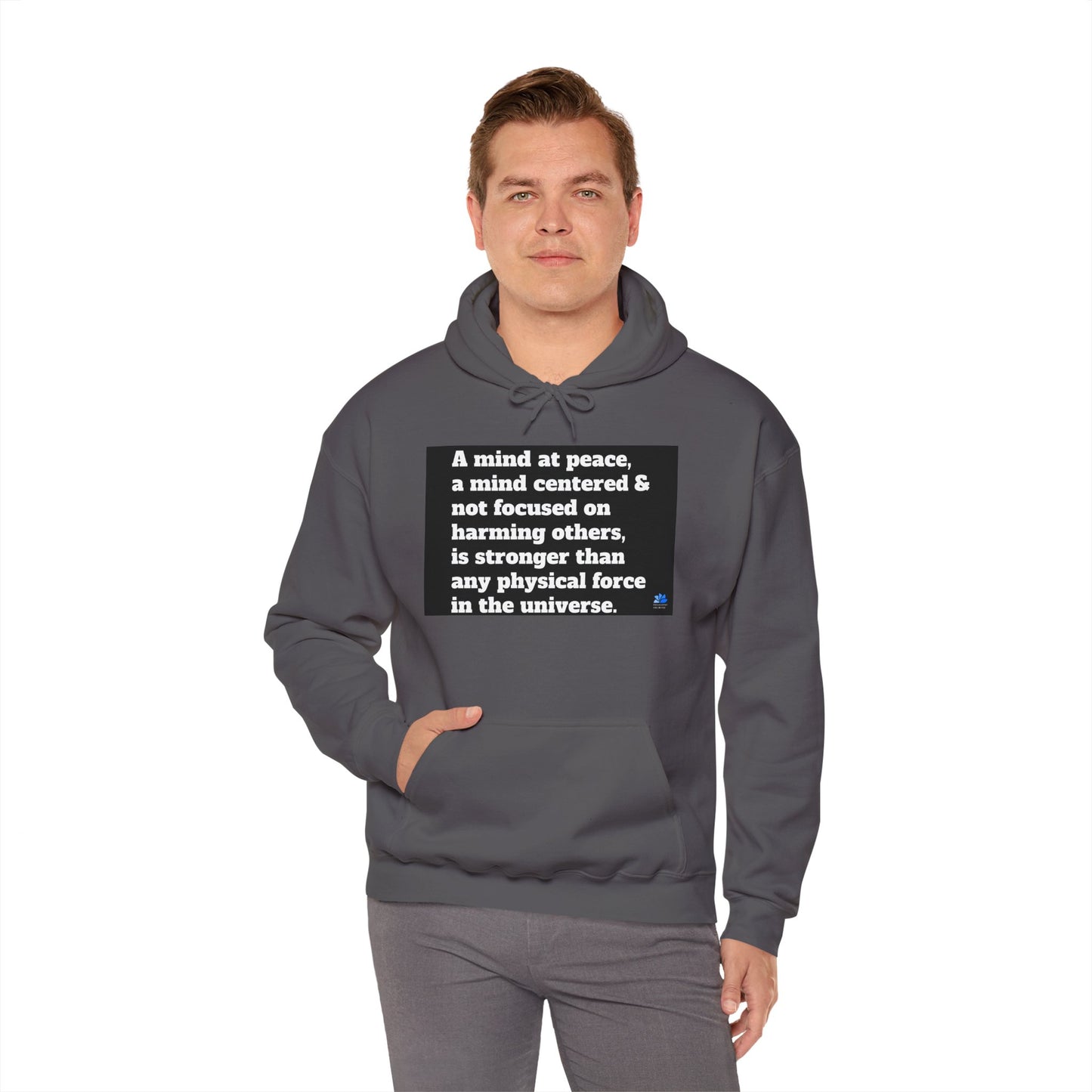 Back In Peace Sweat à capuche unisexe Heavy Blend™: Citations de Wayne Dyer