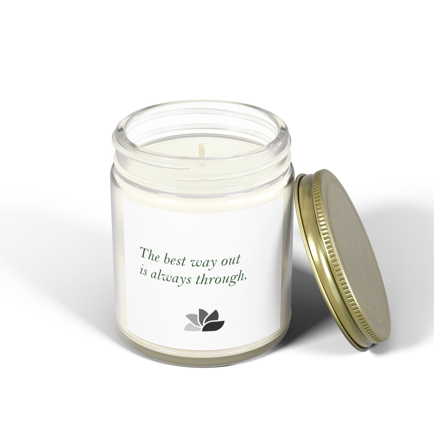 Possible Still™ duftlys (4 oz, 9 oz) (hvidt tema): Robert Frost-citater