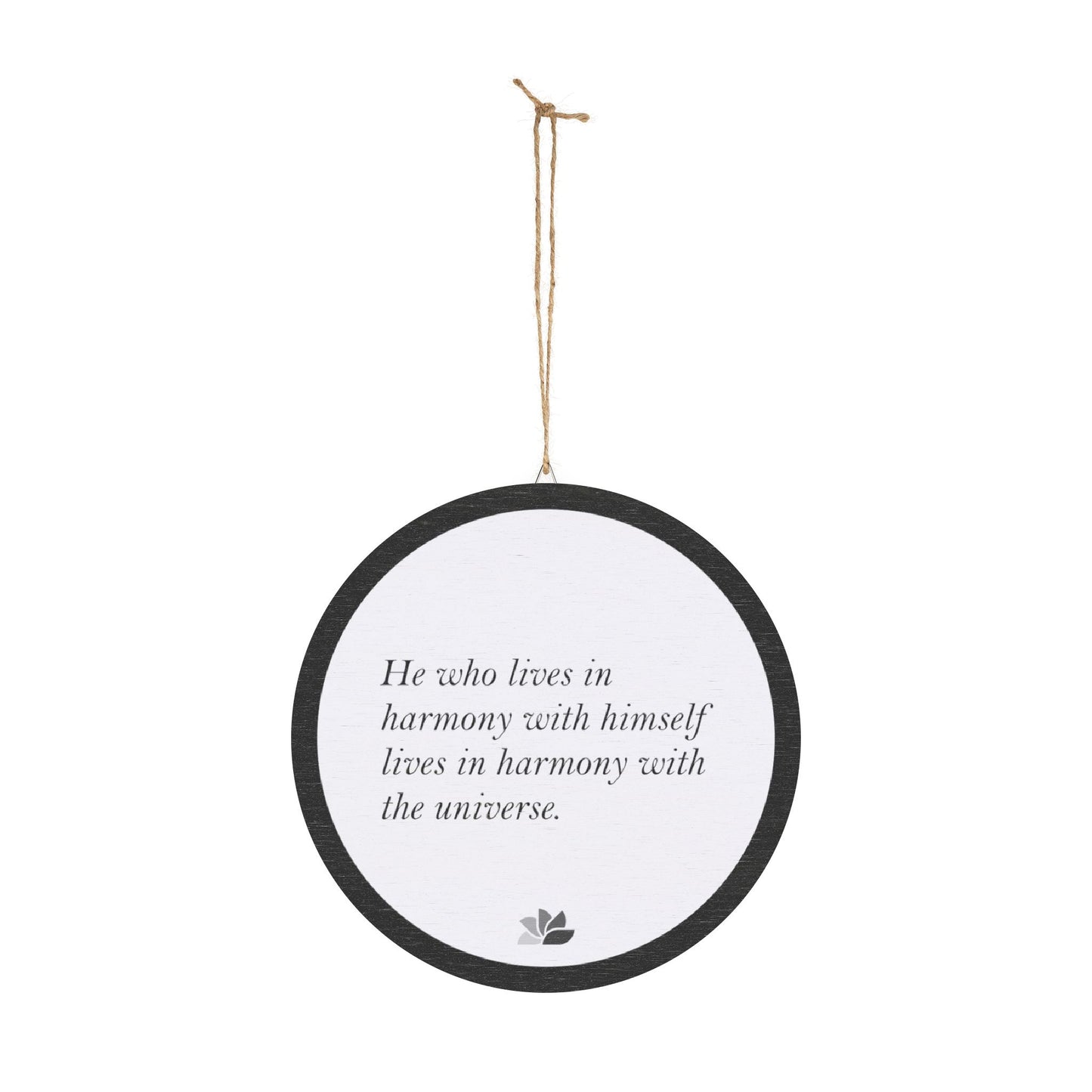 New Harmony™ Three Hanging Signs (White): Marcus Aurelius Quotes