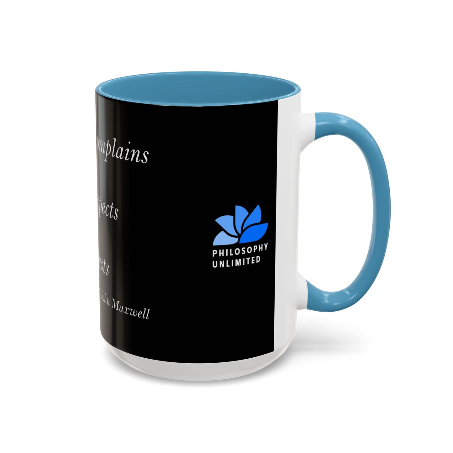 The Storm Is Over Accent™ kaffemugg 11 oz (0,33 L) / 15 oz (0,44 L) (svart tema): John Maxwell Citat