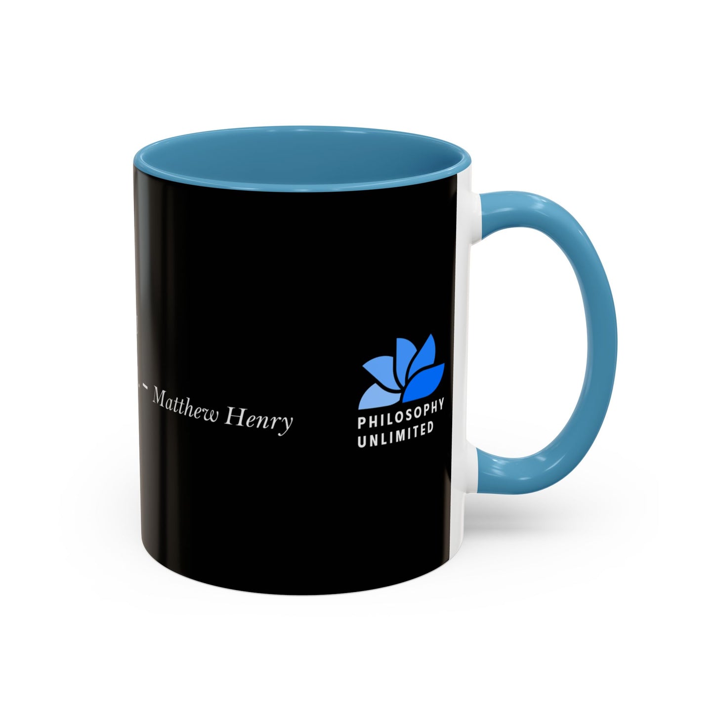 The Storm Is Over Accent™ Kaffekrus 11 oz (0,33 l) / 15 oz (0,44 l) (Svart Tema): Matthew Henry Quotes
