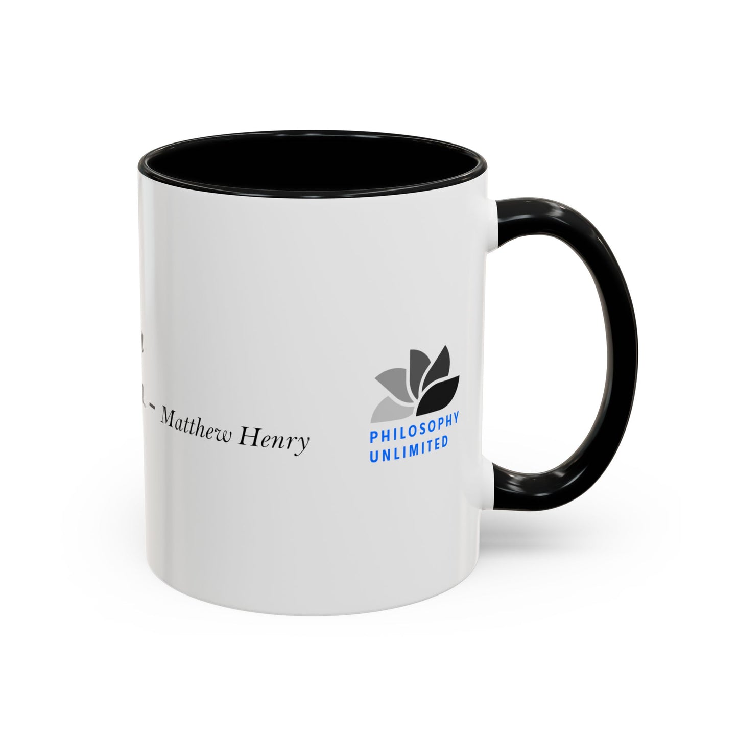 The Storm Is Over Accent™ Kaffekrus 11 oz (0,33 l) / 15 oz (0,44 l) (Hvit Tema): Matthew Henry Quotes