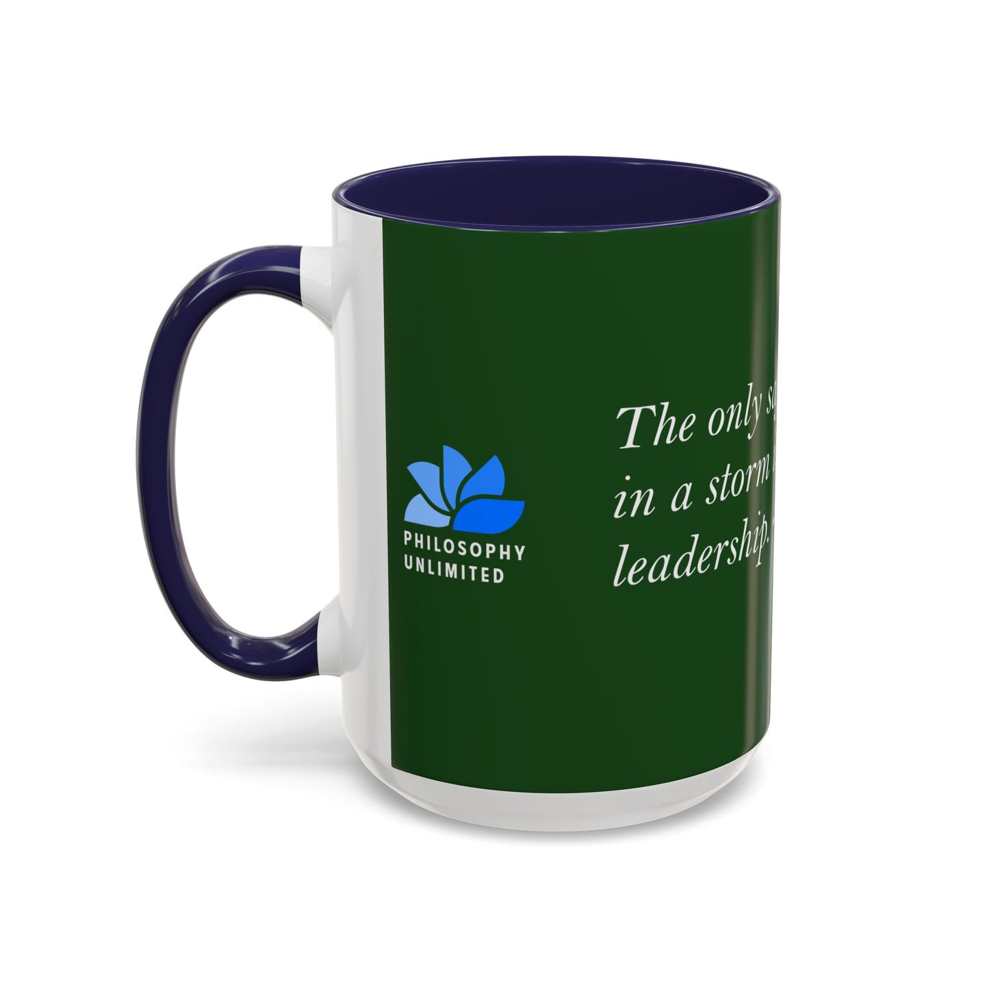 The Storm Is Over Accent™ Kaffekrus 11 oz (0,33 l) / 15 oz (0,44 l) (Grønn Tema): Faye Wattleton Quotes