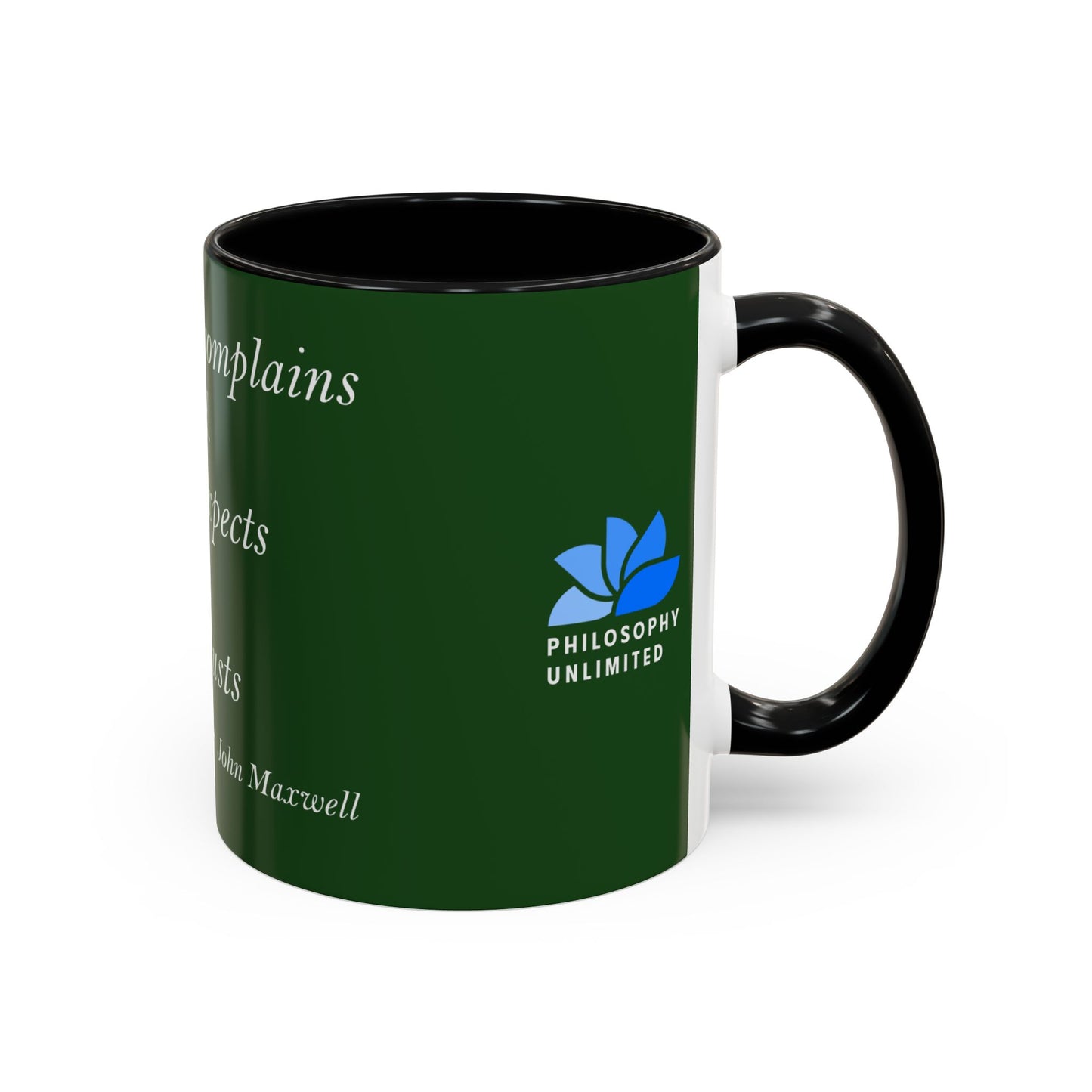 The Storm Is Over Accent™ Kaffekrus 11 oz (0,33 l) / 15 oz (0,44 l) (Grønn Tema): John Maxwell Quotes