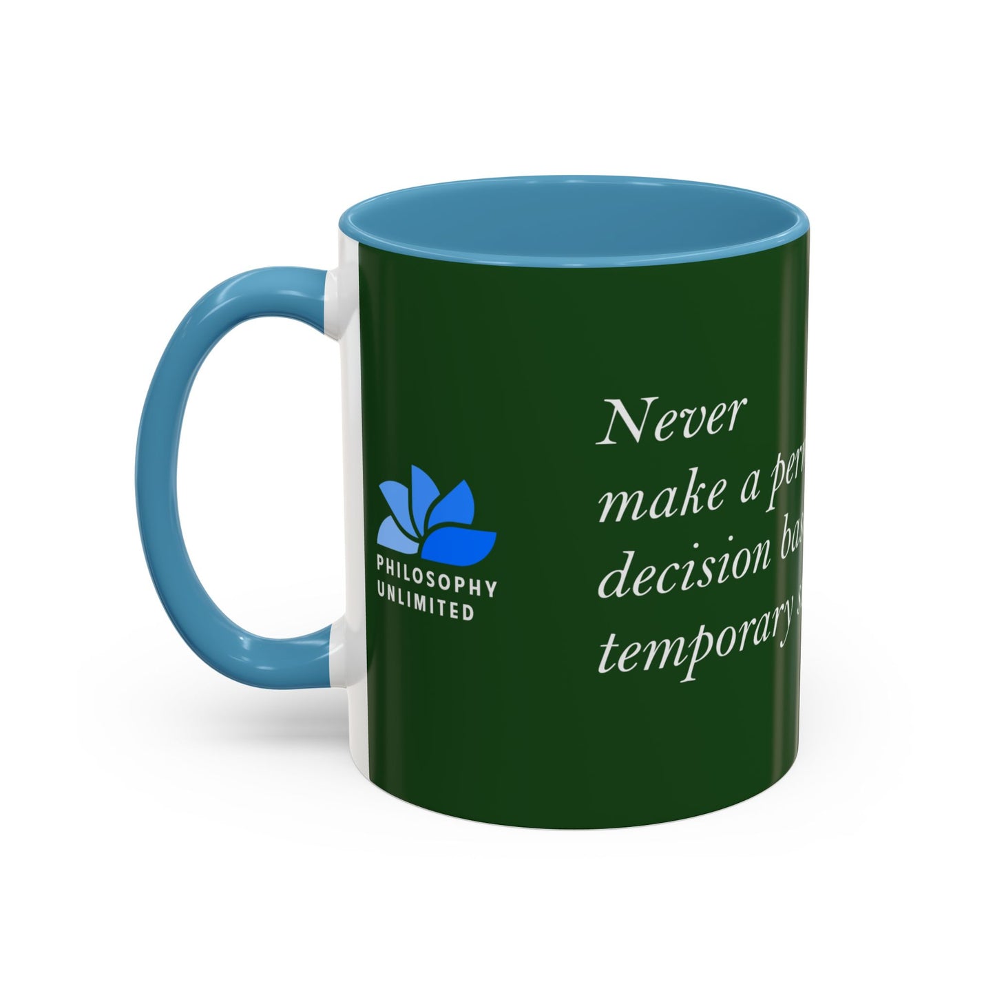 The Storm Is Over Accent™ kaffekrus 11 oz (0,33 L) / 15 oz (0,44 L) (grønt tema): TD Jakes Citater