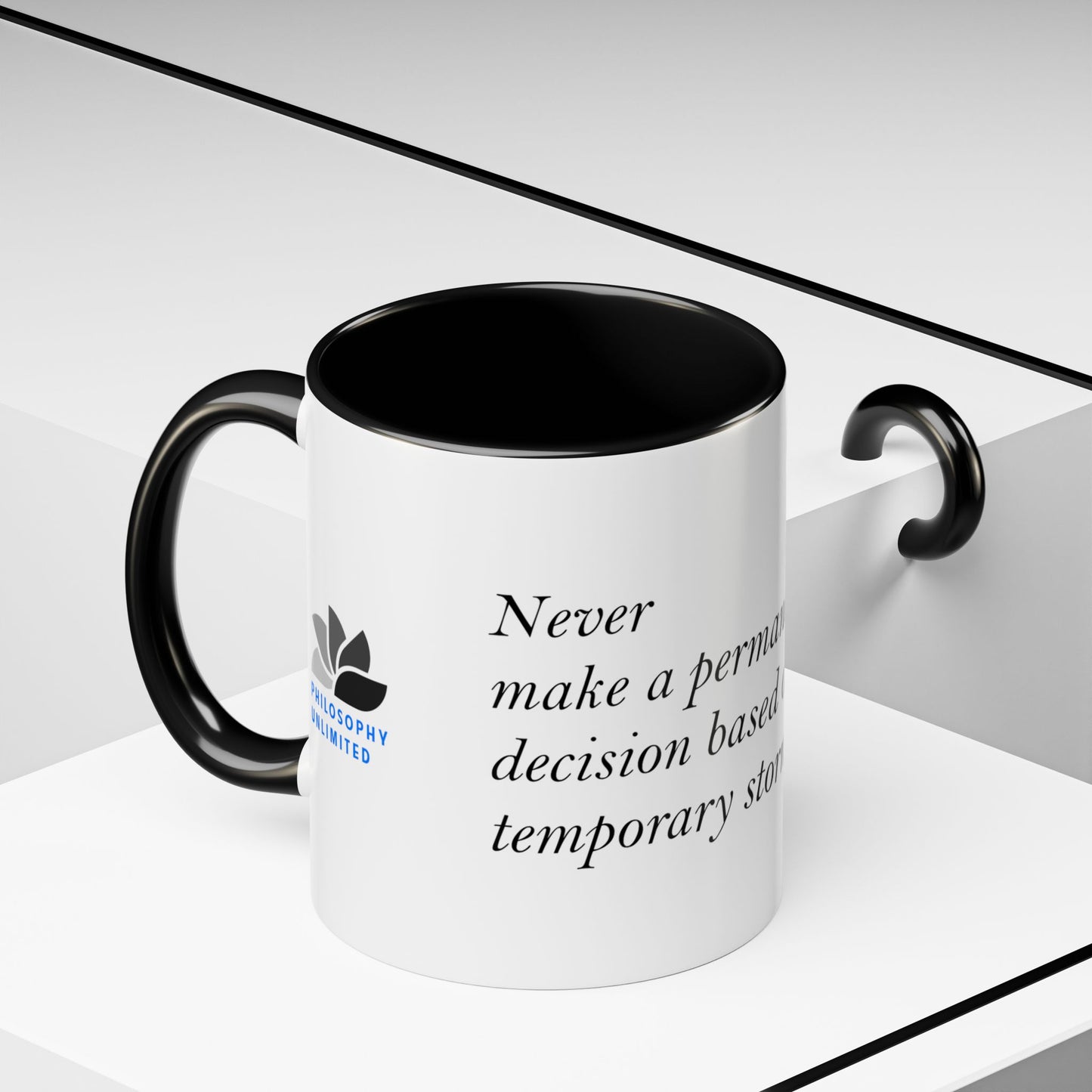 The Storm Is Over Accent™ Kaffekrus 11 oz (0,33 l) / 15 oz (0,44 l) (Hvit Tema): T. D. Jakes Quotes