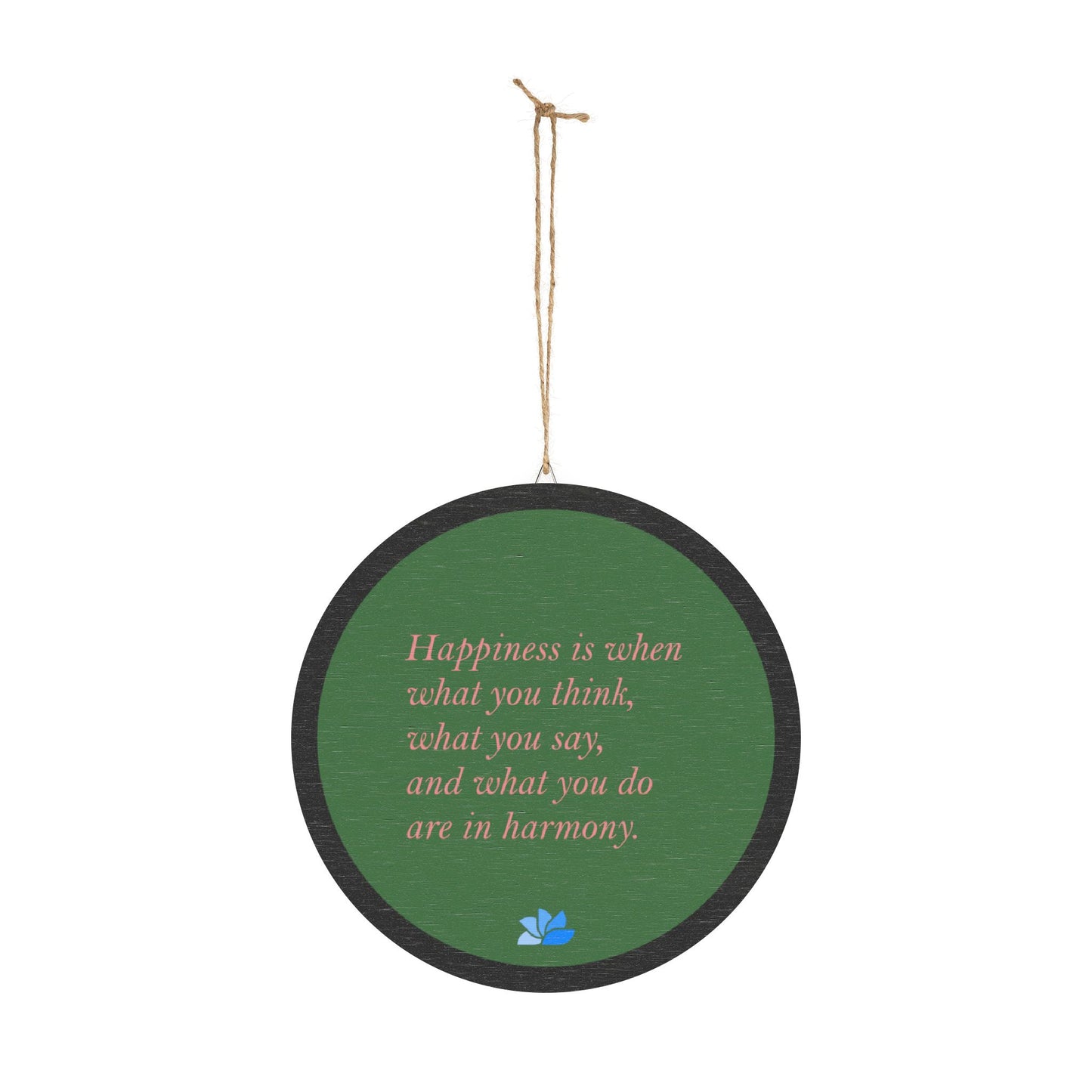 New Harmony™ Tre Hengende Skilt (Grønn): Mahatma Gandhi Quotes