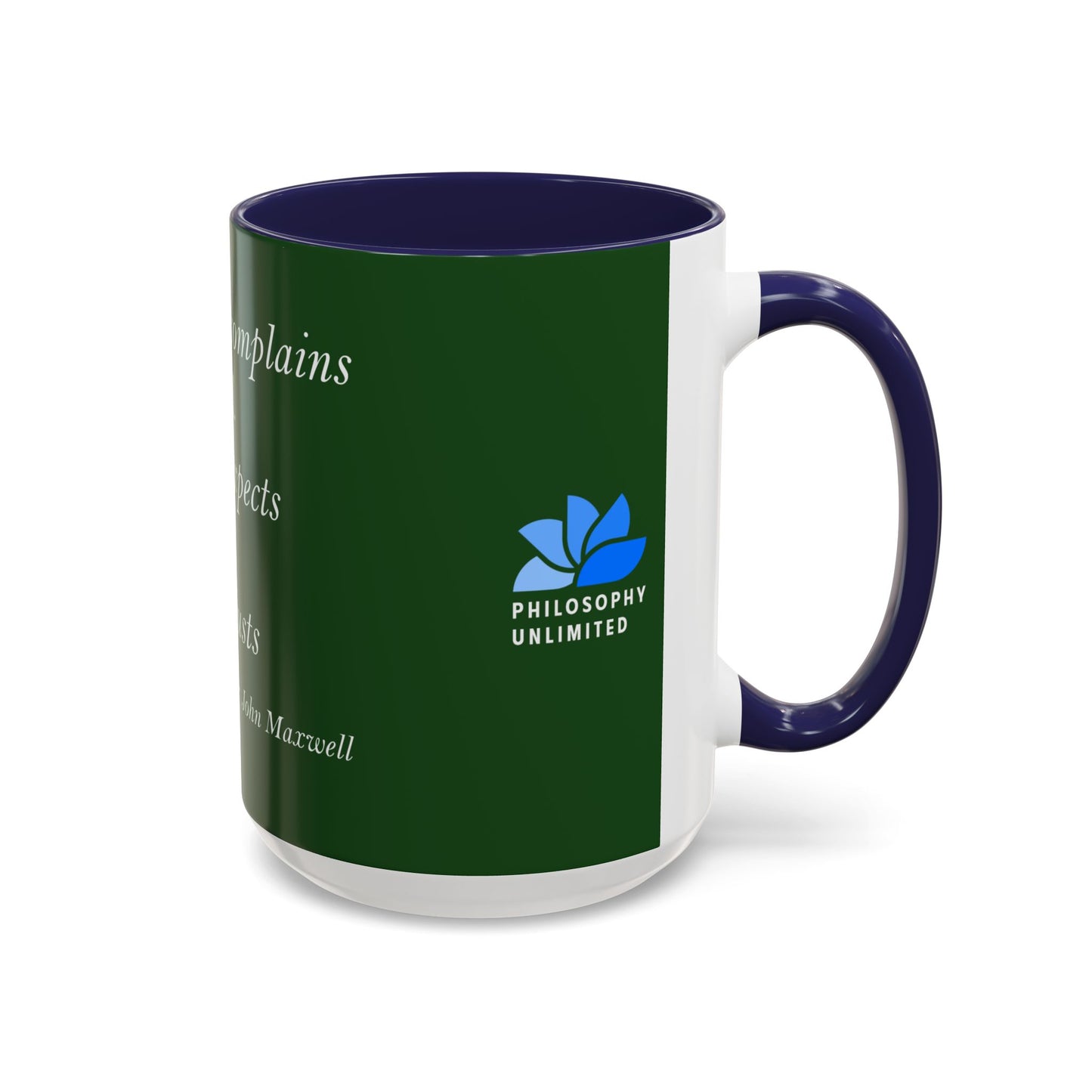 The Storm Is Over Accent™ Kaffekrus 11 oz (0,33 l) / 15 oz (0,44 l) (Grønn Tema): John Maxwell Quotes
