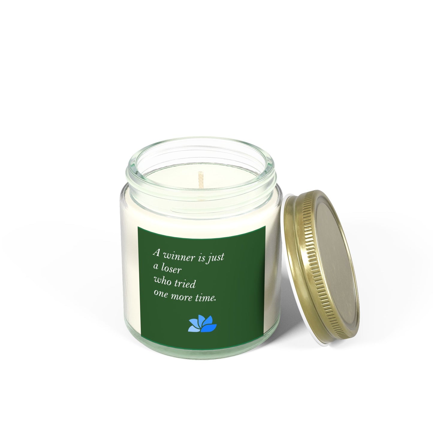 Possible Still™ duftlys (4 oz, 9 oz) (grønt tema): George M. Moore Jr. Citater