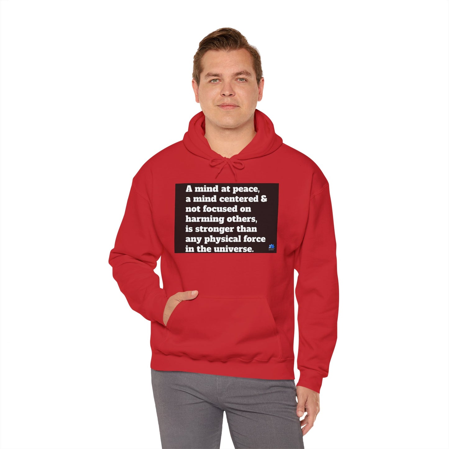 Back In Peace Sweat à capuche unisexe Heavy Blend™: Citations de Wayne Dyer