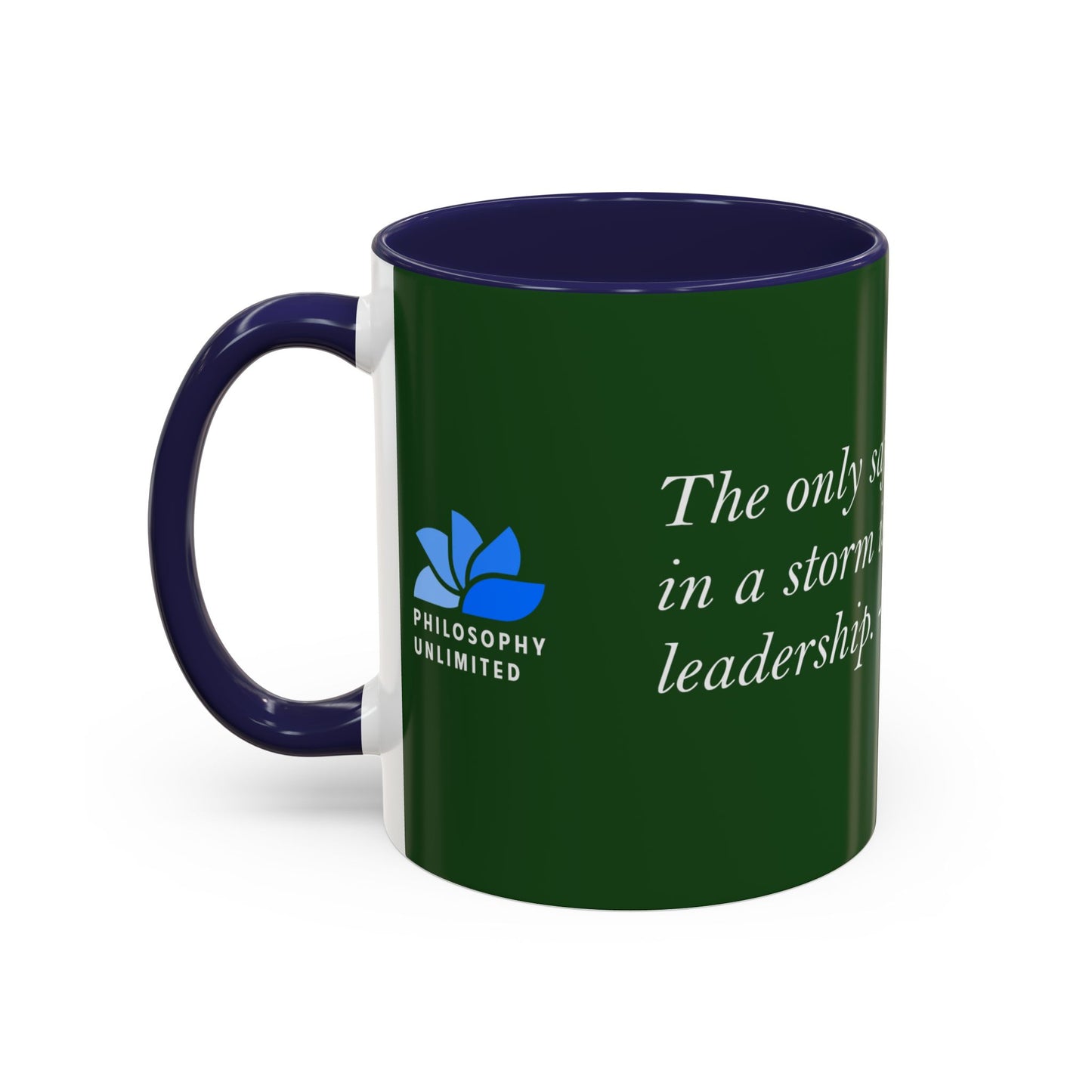 The Storm Is Over Accent™ Kaffekrus 11 oz (0,33 l) / 15 oz (0,44 l) (Grønn Tema): Faye Wattleton Quotes