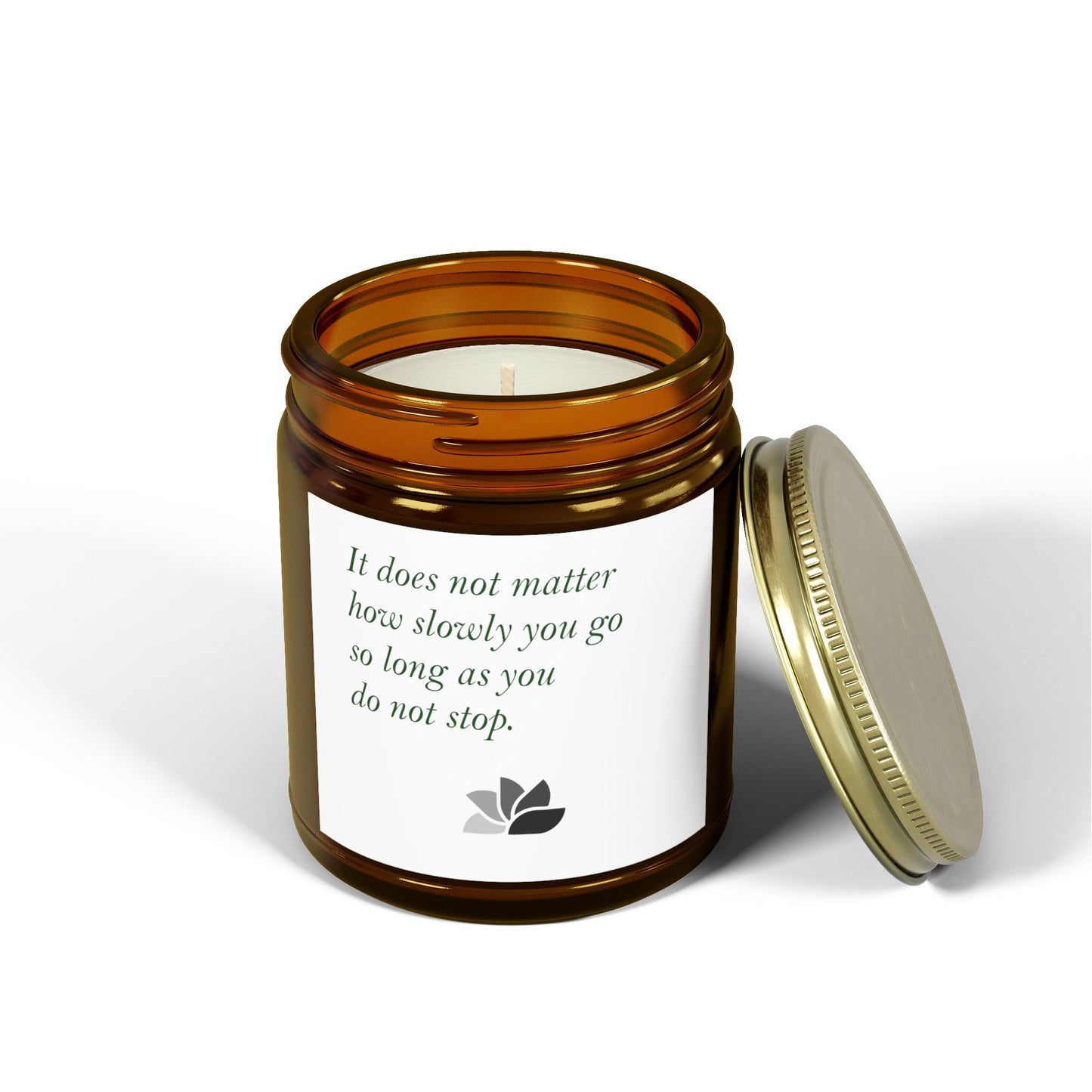 Possible Still™ Duftende Lys (4oz, 9oz) (Hvit Tema): Confucius Quotes