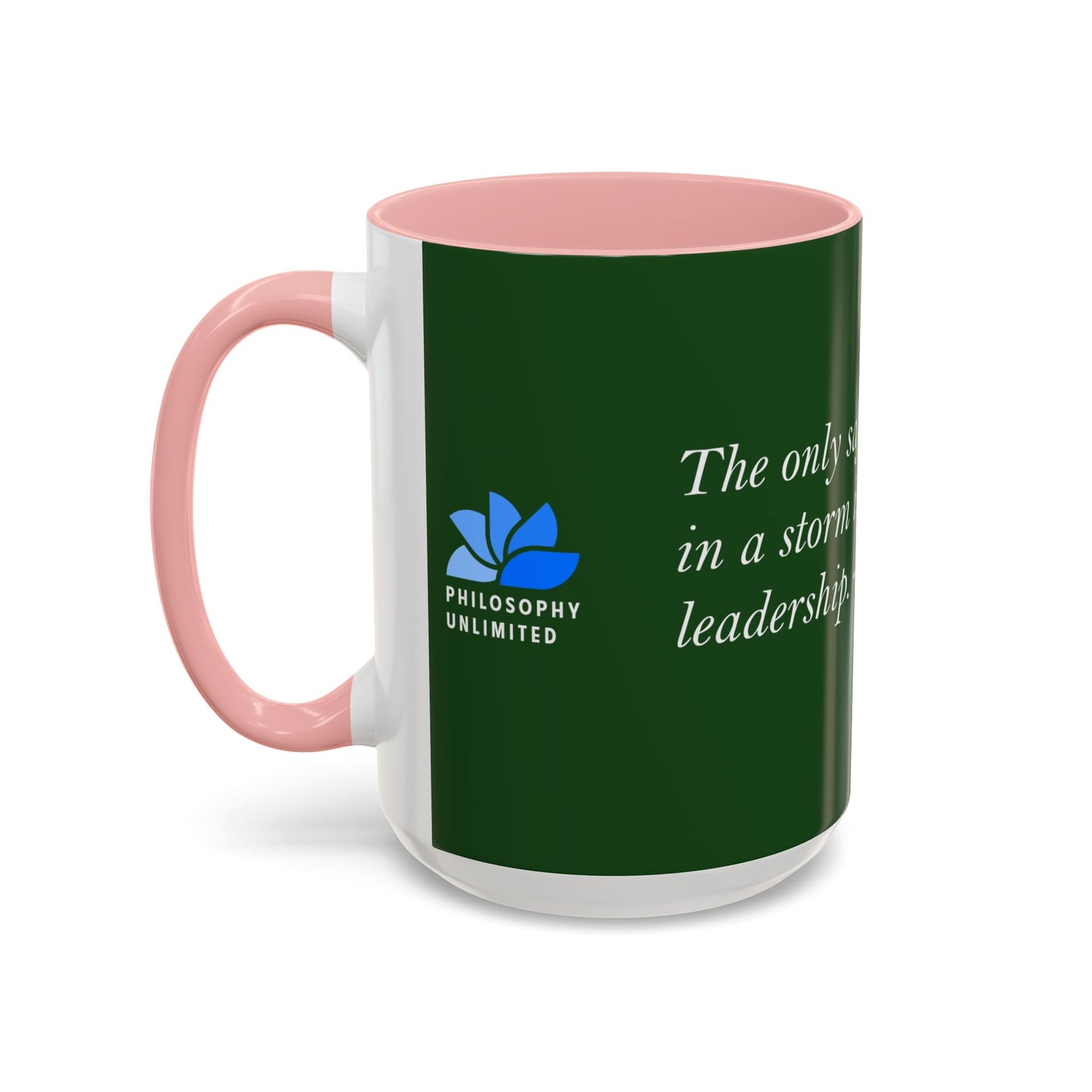 The Storm Is Over Accent™ Kaffekrus 11 oz (0,33 l) / 15 oz (0,44 l) (Grønn Tema): Faye Wattleton Quotes
